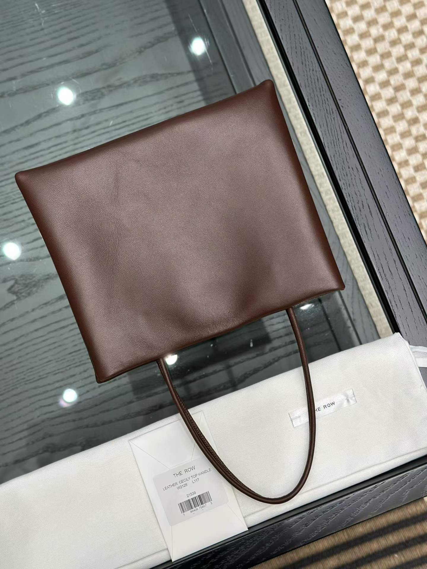 The Row Leather Cecily Top Handle Bag view 2