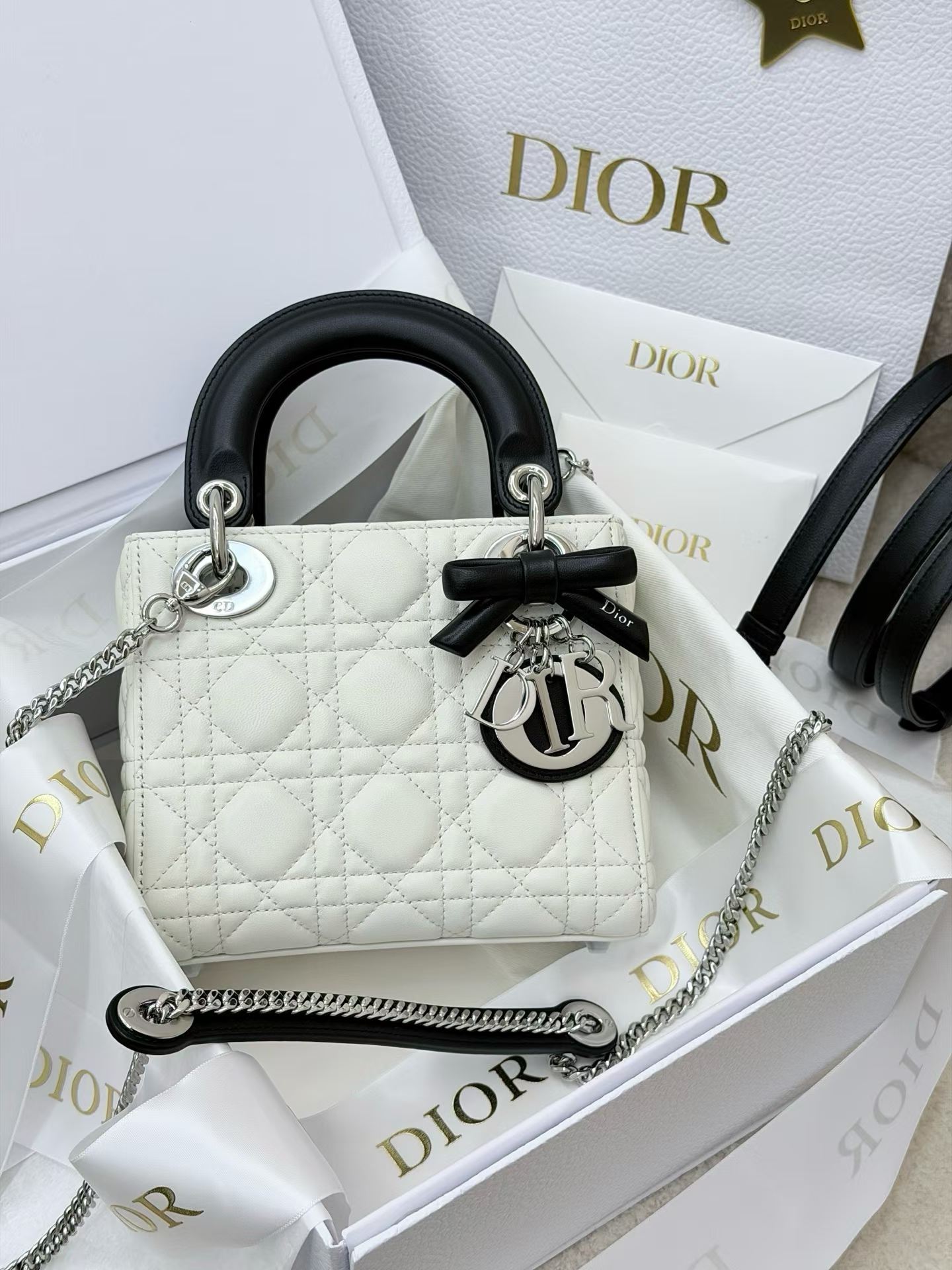 Dior Mini Lady Bag with Chain view 1