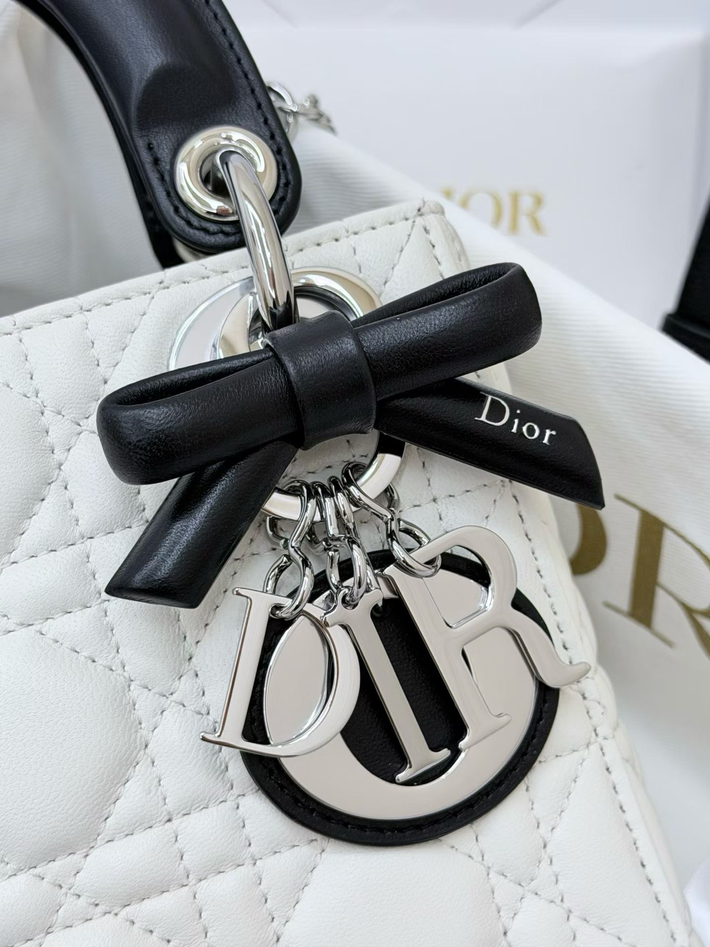 Dior Mini Lady Bag with Chain view 5
