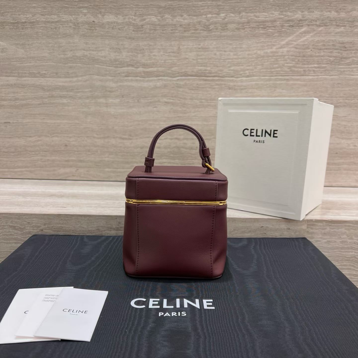 Celine Cube In Supple Calfskin view 2