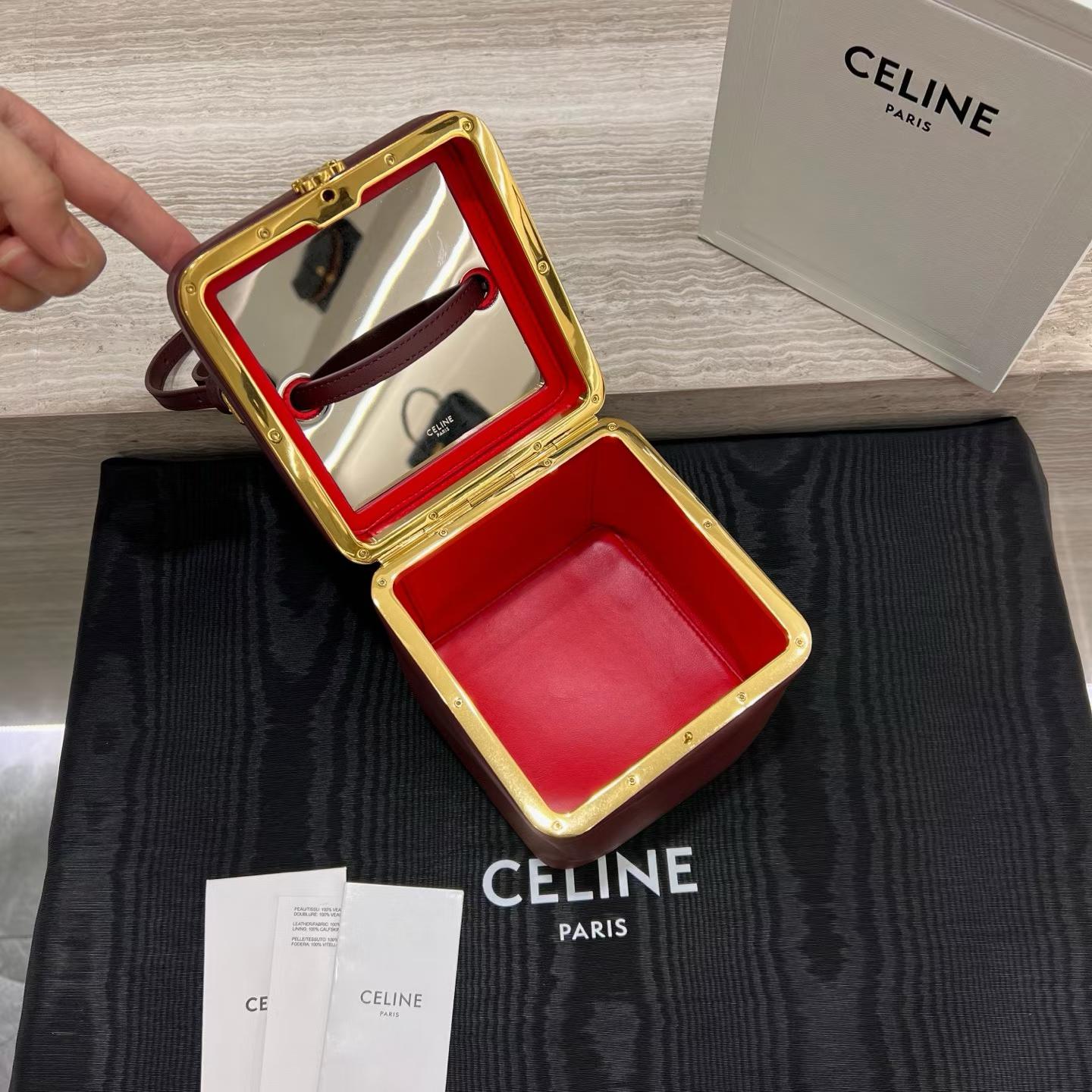 Celine Cube In Supple Calfskin view 4