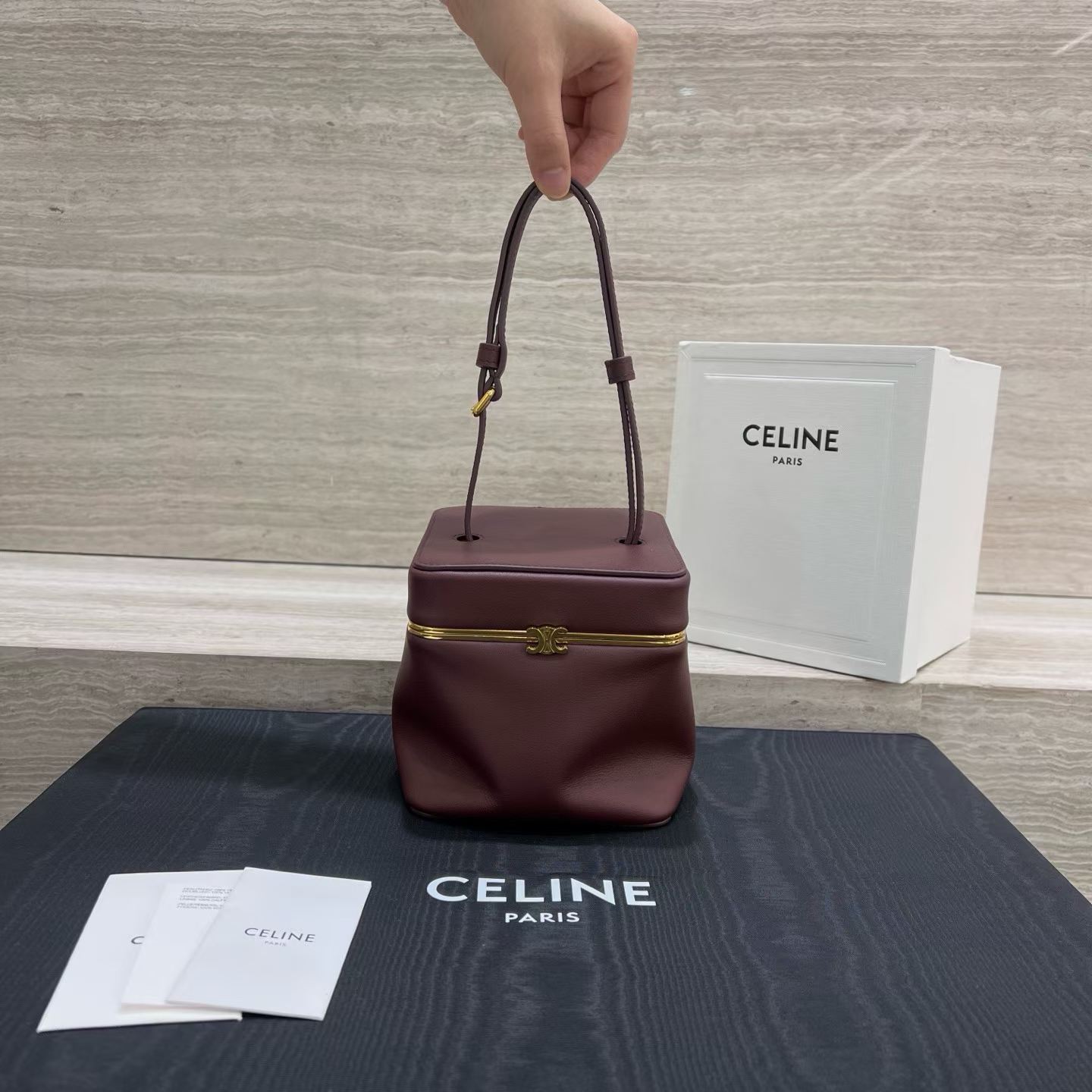 Celine Cube In Supple Calfskin view 9