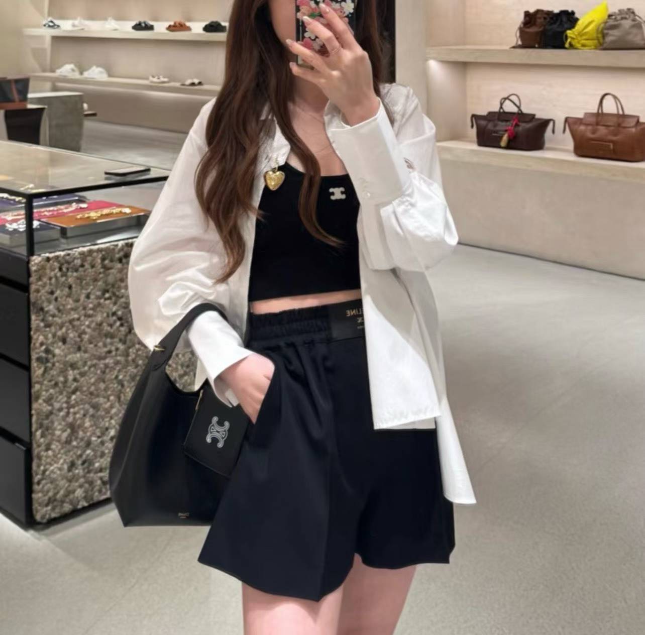 Celine Small Hobo In Supple Smooth Calfskin view 9