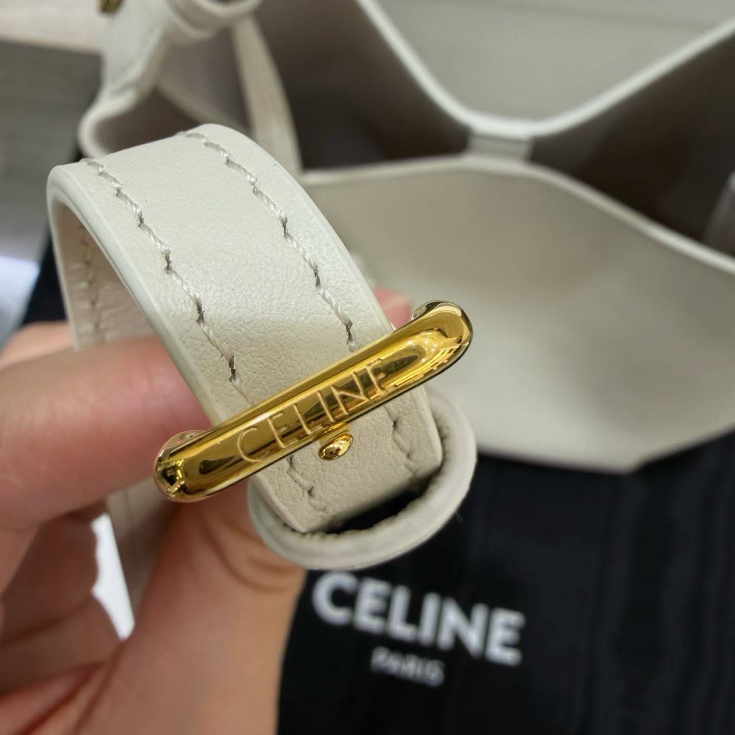 Celine Small Hobo In Supple Smooth Calfskin view 7