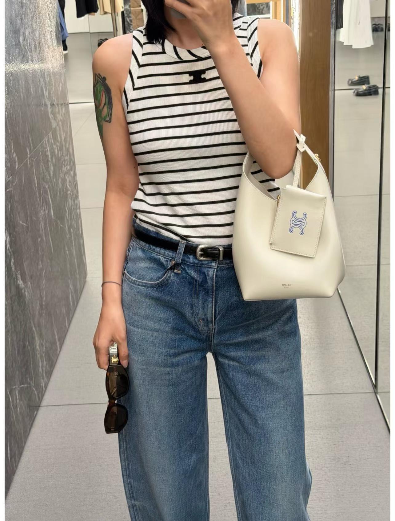 Celine Small Hobo In Supple Smooth Calfskin view 9