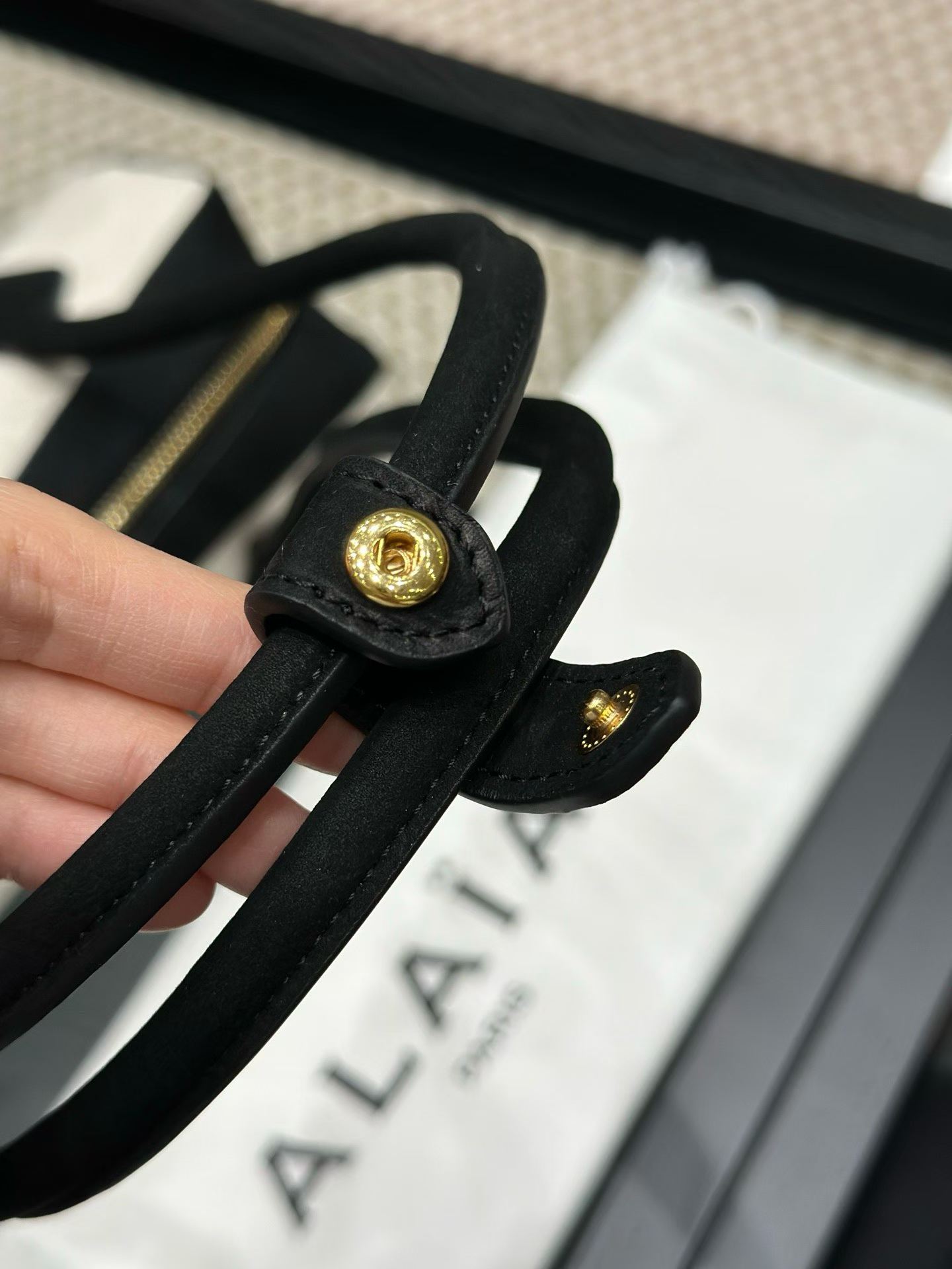 Alaïa Le Teckel Medium Bag In Canvas view 15