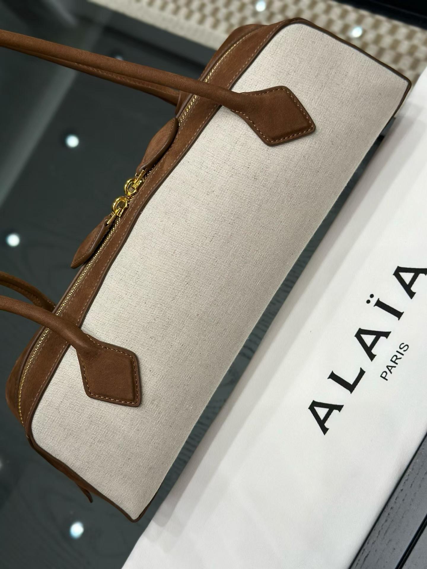 Alaïa Le Teckel Medium Bag In Canvas view 9