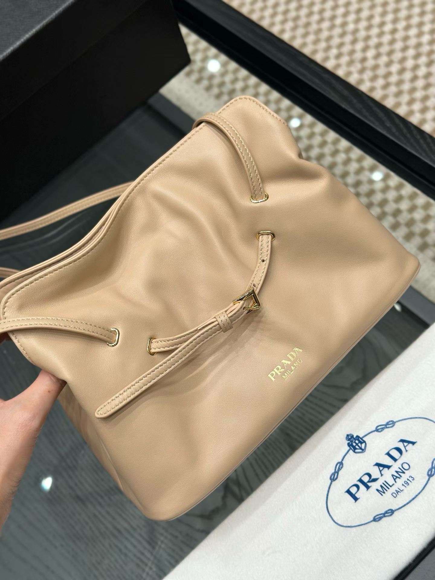 Prada Dada small nappa leather bag view 16