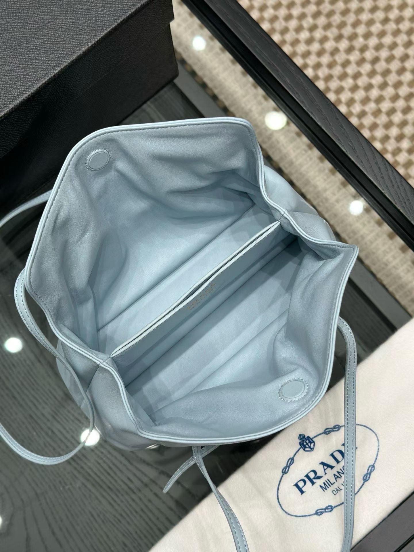 Prada Dada small nappa leather bag view 8