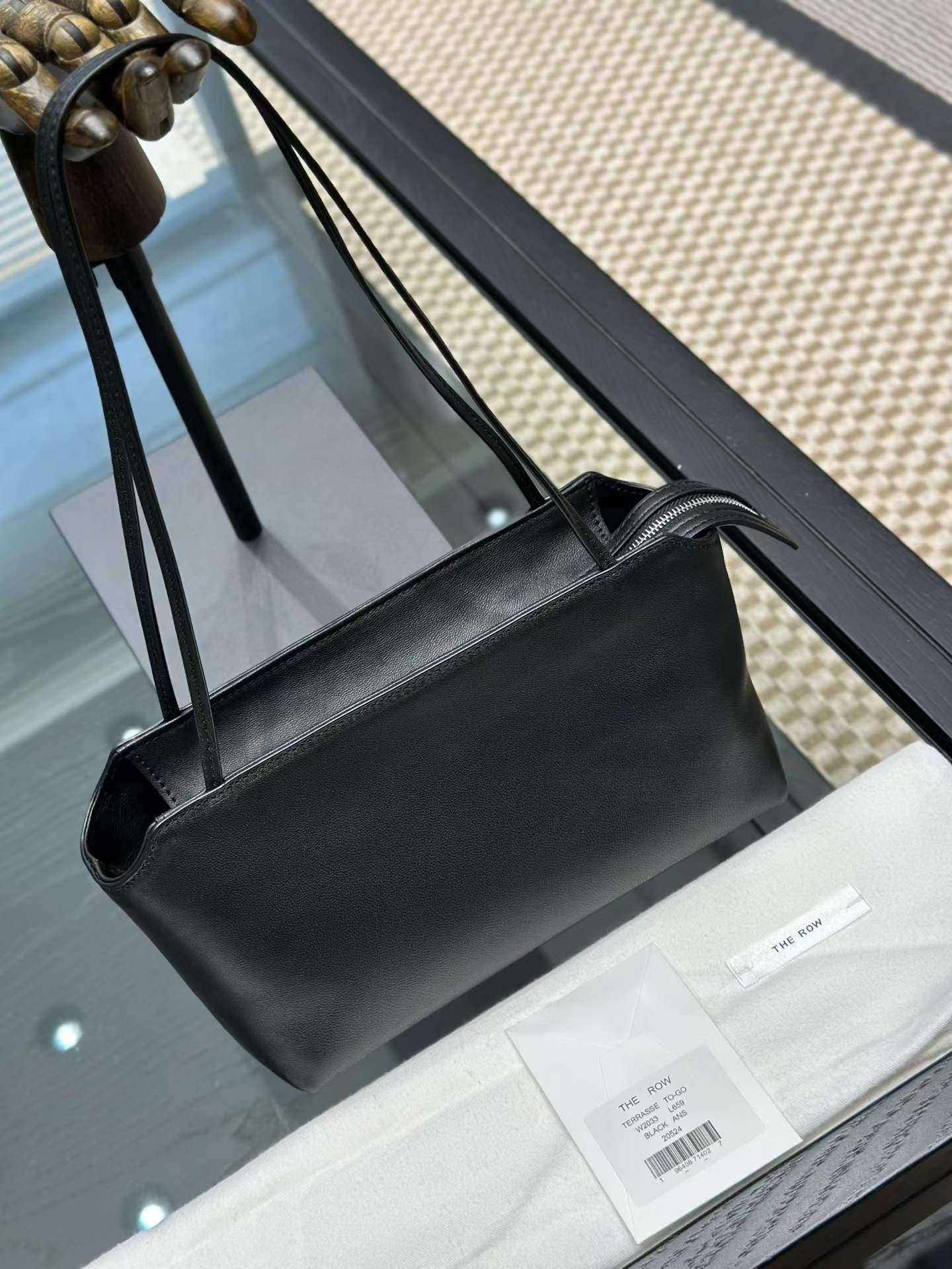 The Row Terrasse Leather To-Go Handbags view 10