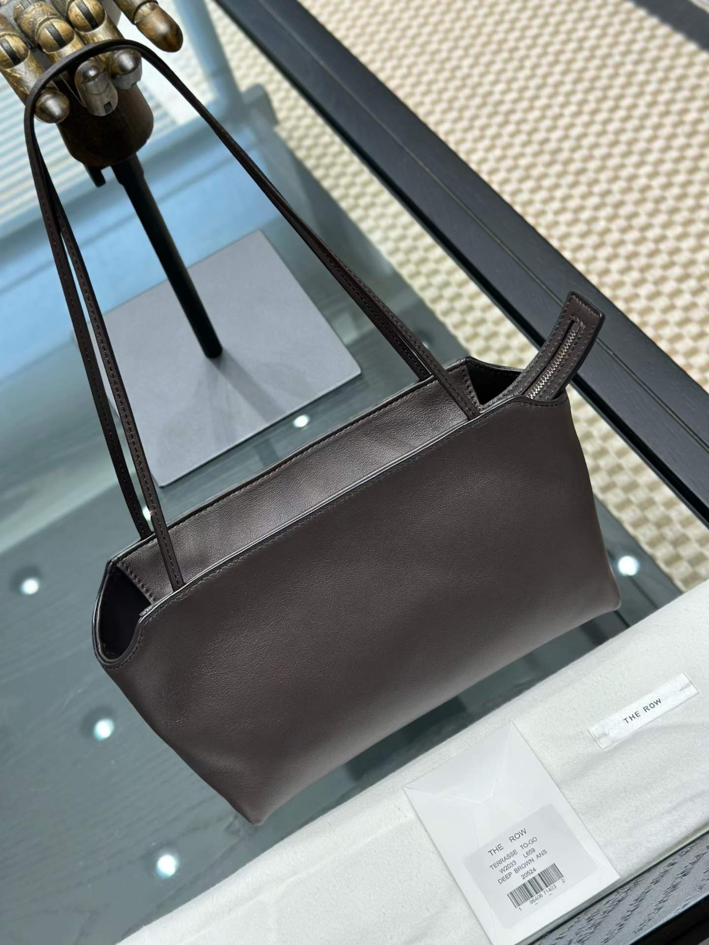 The Row Terrasse Leather To-Go Handbags view 12