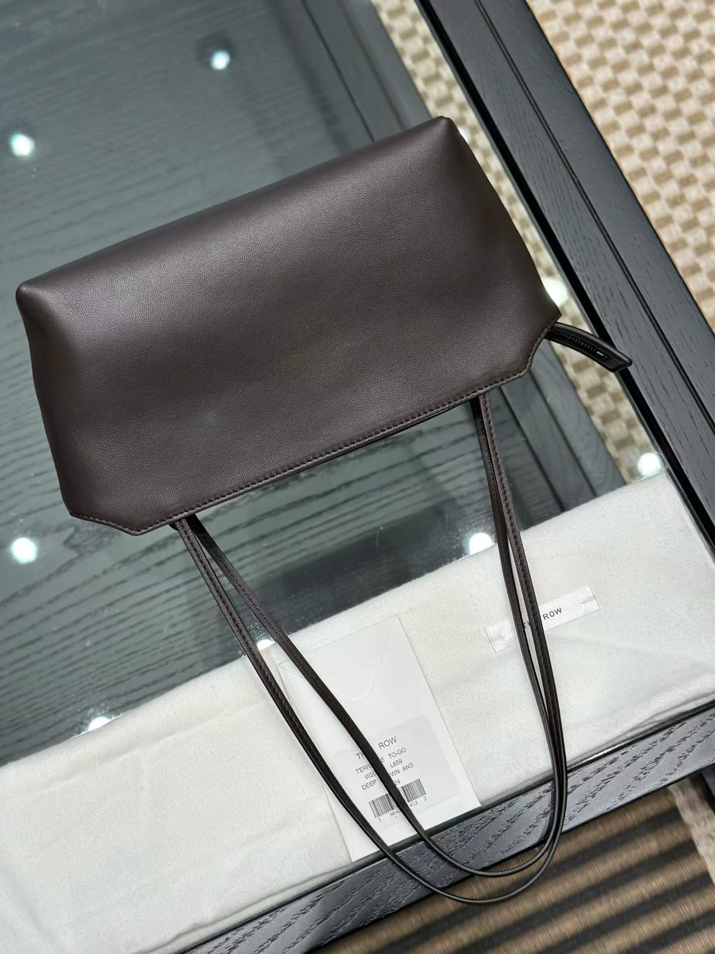 The Row Terrasse Leather To-Go Handbags view 13