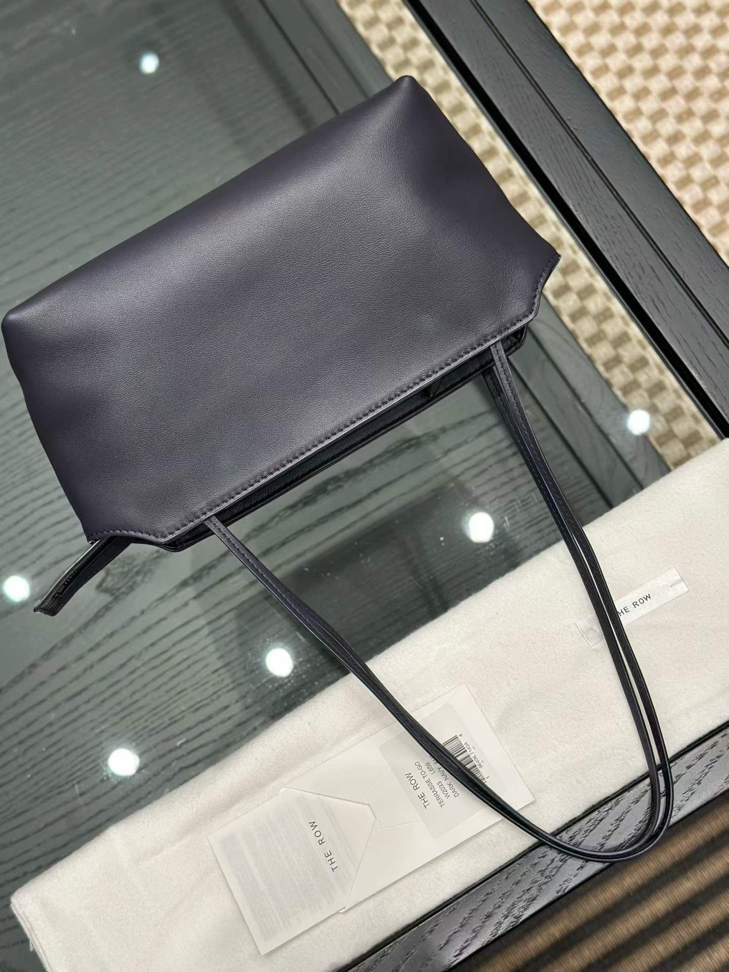 The Row Terrasse Leather To-Go Handbags view 2
