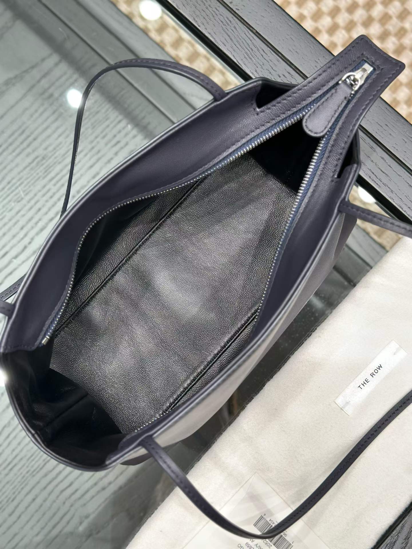 The Row Terrasse Leather To-Go Handbags view 7