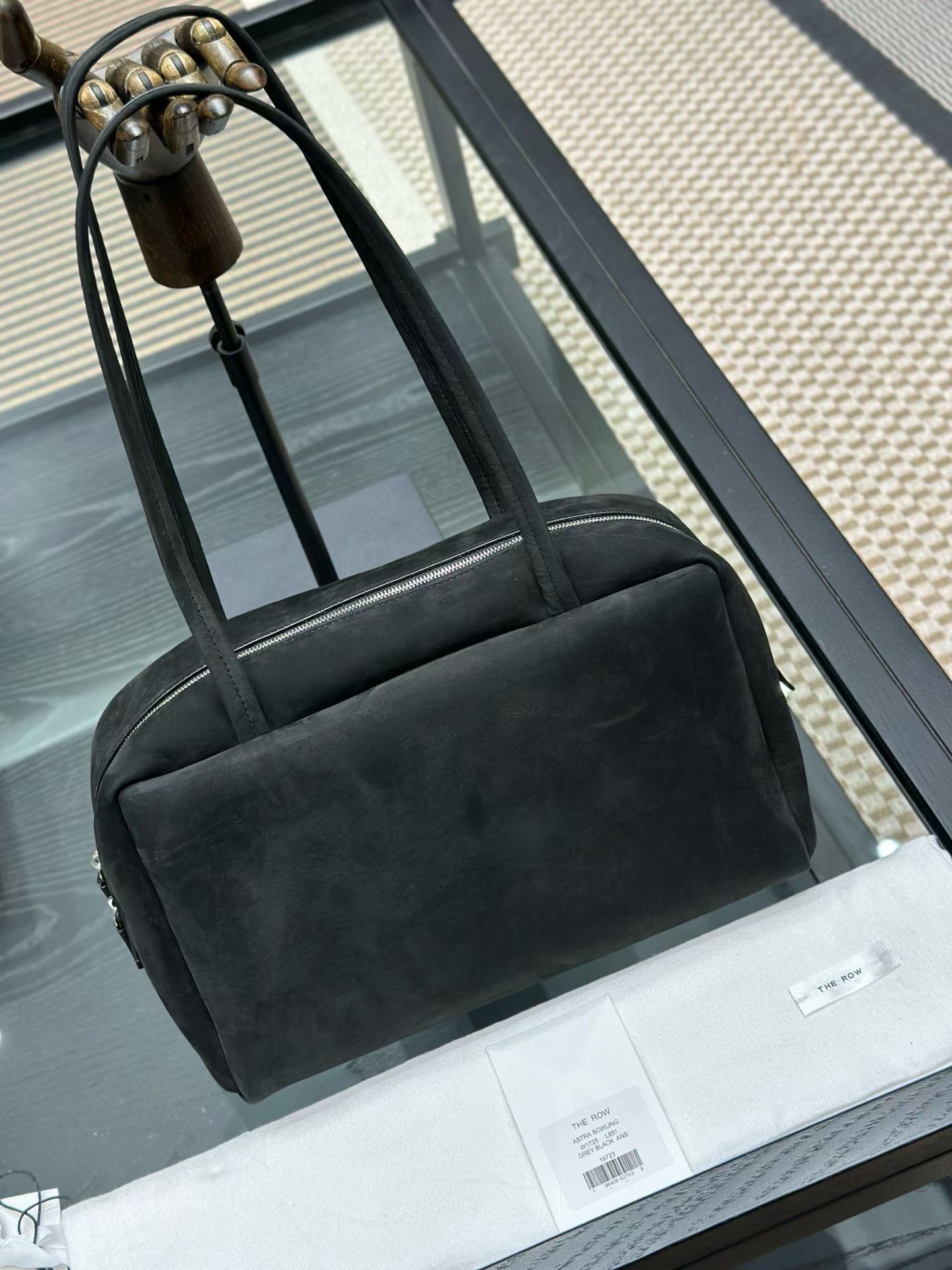 The Row Astra Leather Bowling Bag view 1