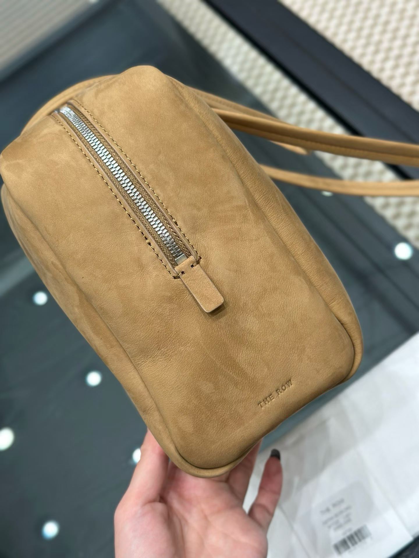 The Row Astra Leather Bowling Bag view 11