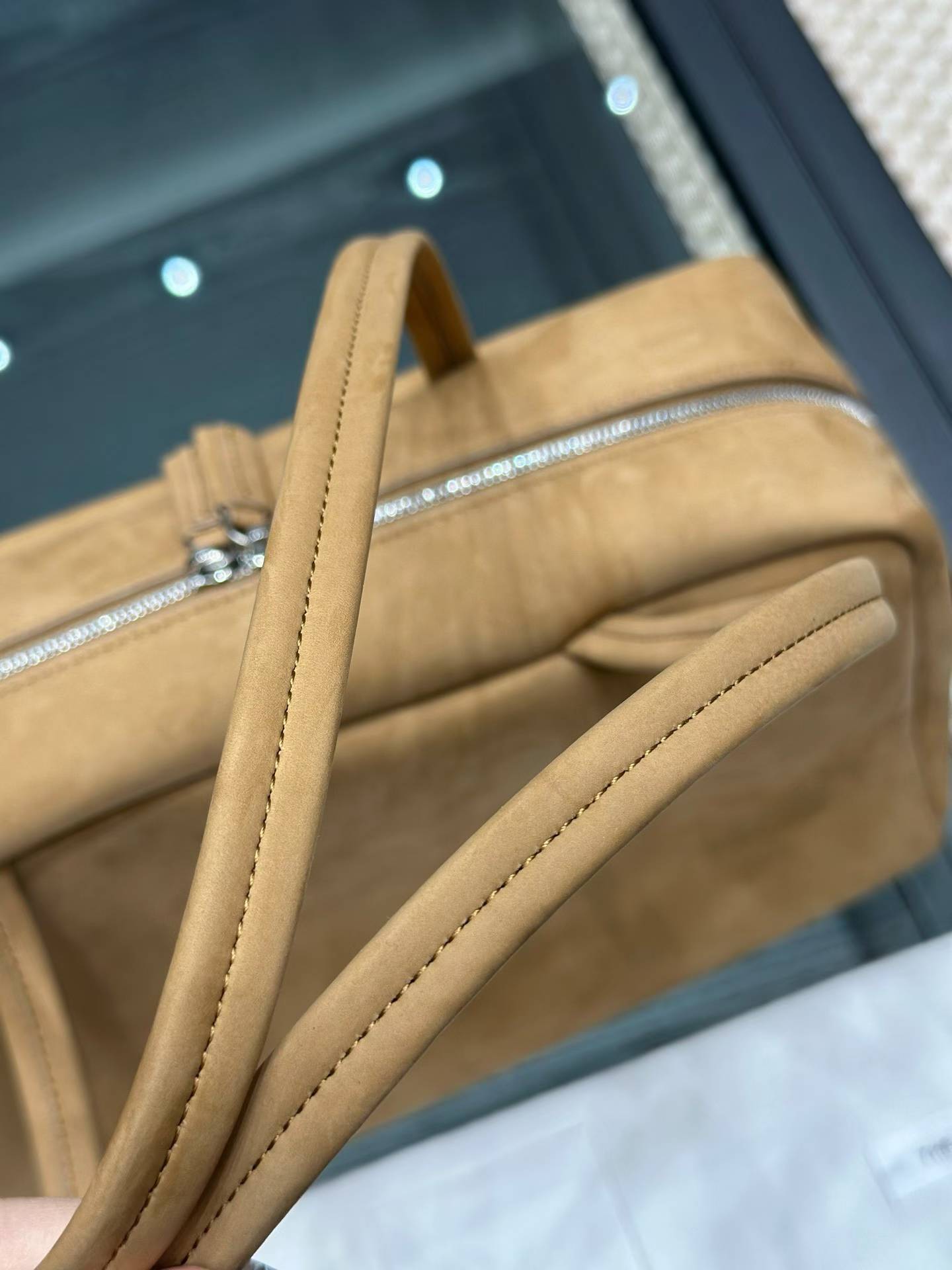 The Row Astra Leather Bowling Bag view 12