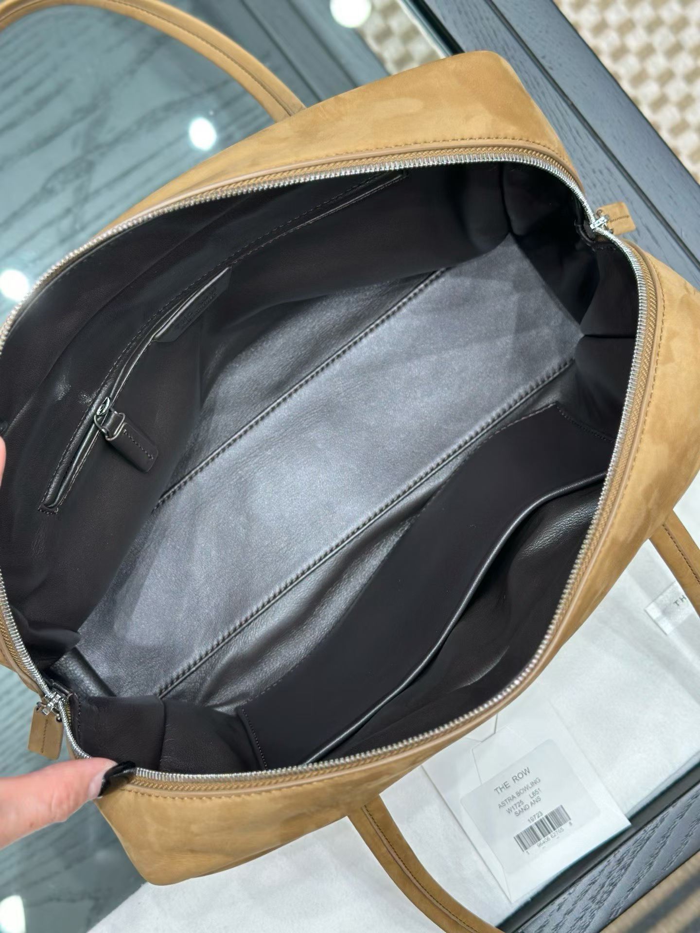 The Row Astra Leather Bowling Bag view 14