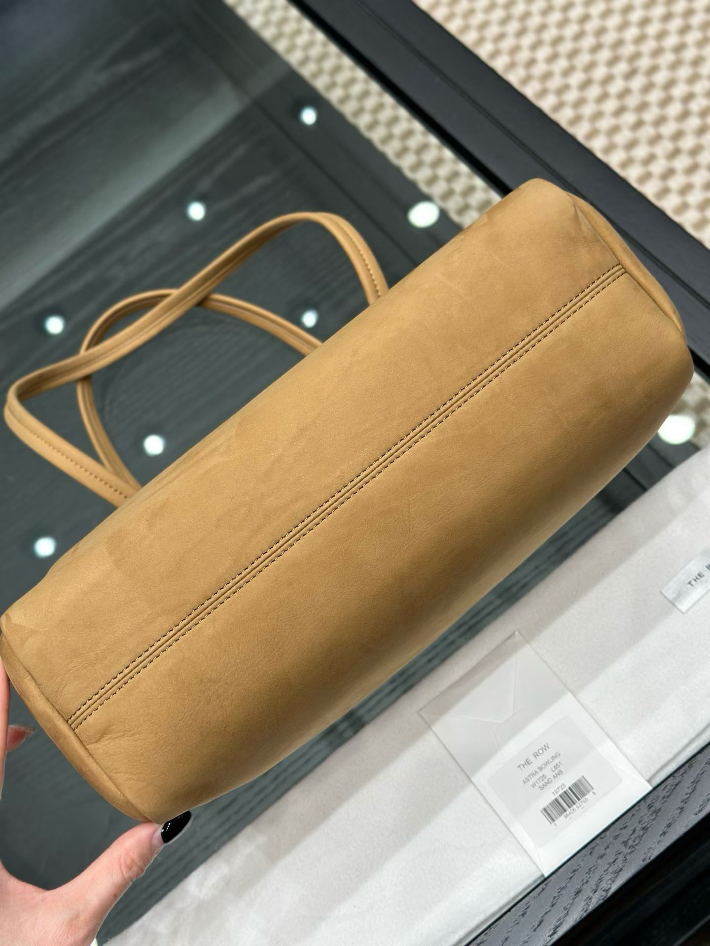 The Row Astra Leather Bowling Bag view 15