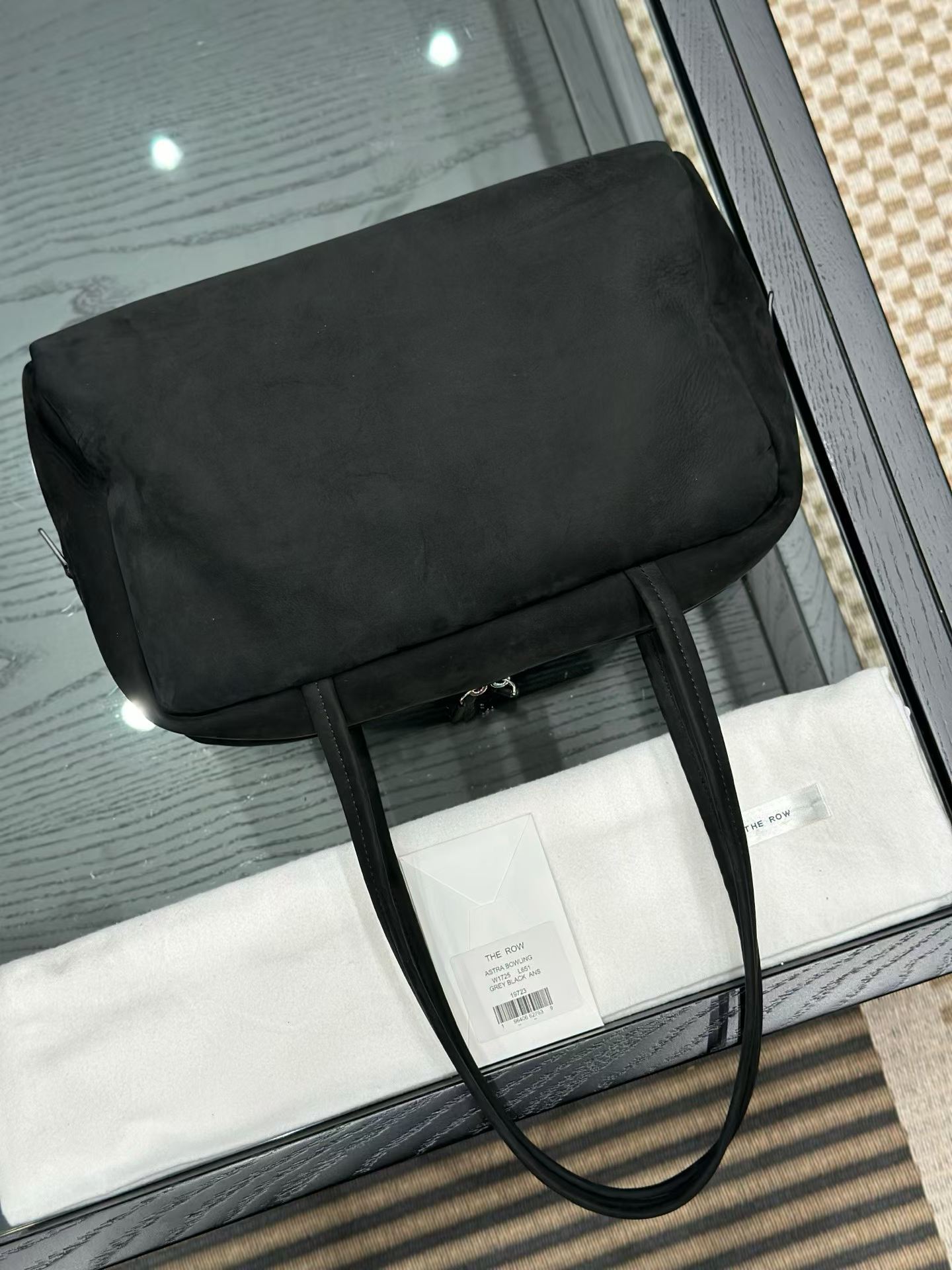 The Row Astra Leather Bowling Bag view 2