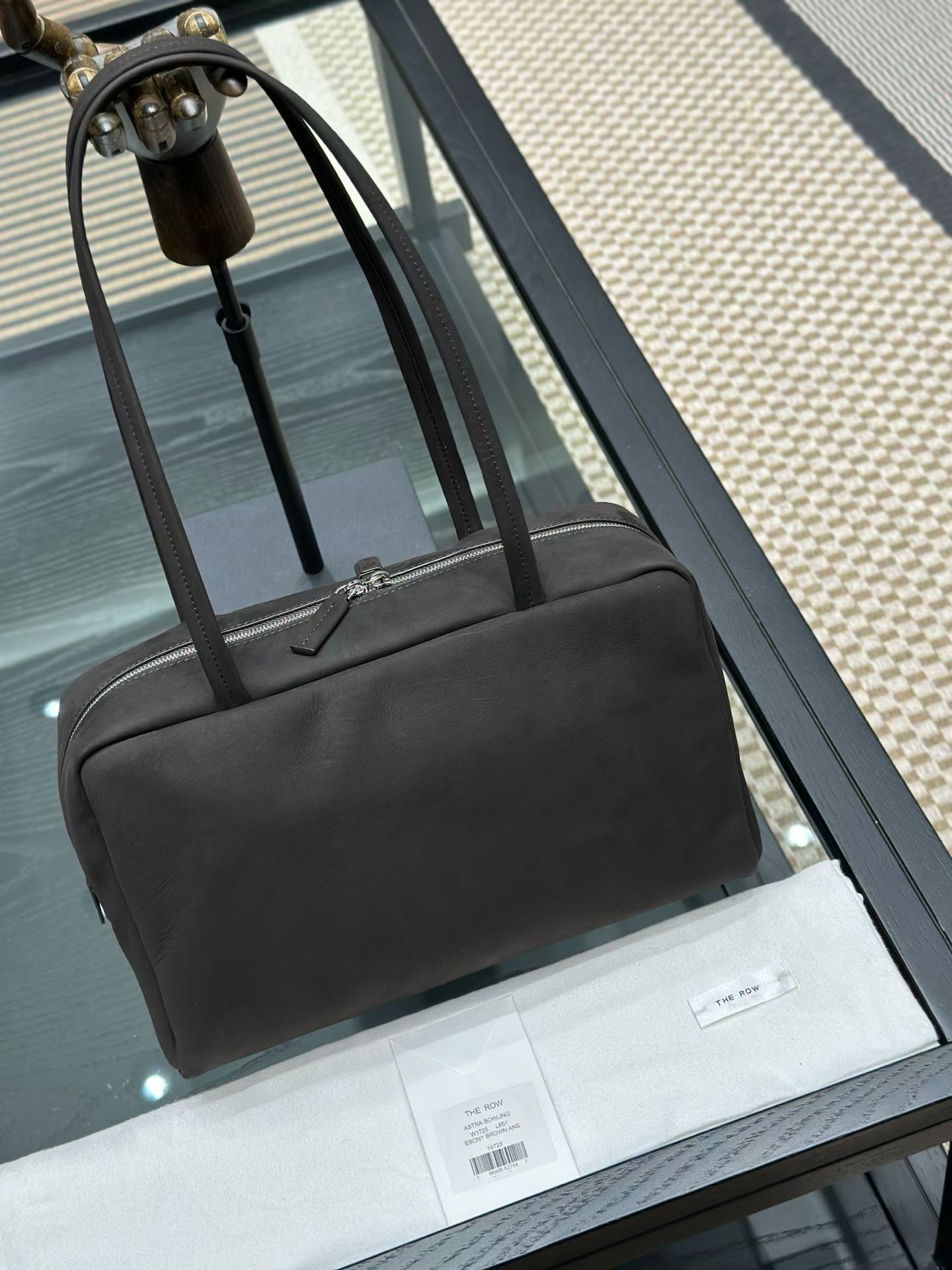 The Row Astra Leather Bowling Bag view 4