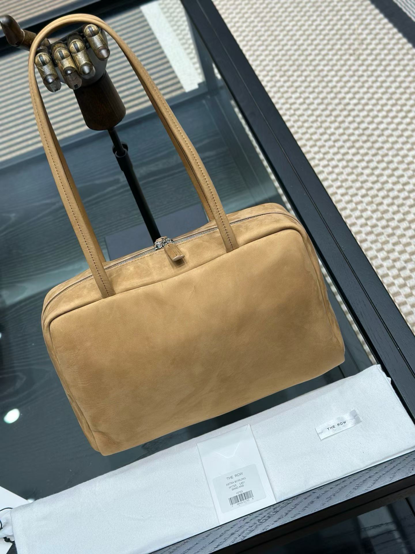 The Row Astra Leather Bowling Bag view 7