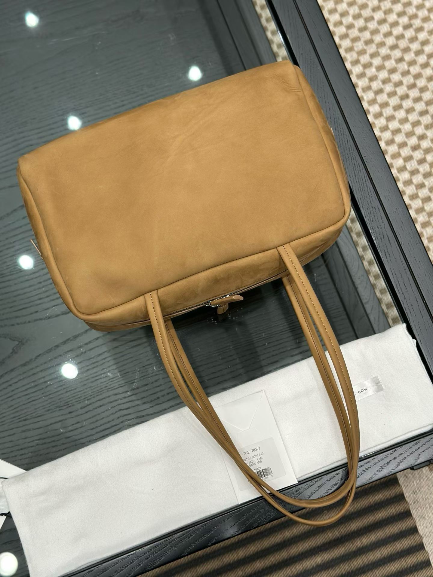 The Row Astra Leather Bowling Bag view 8