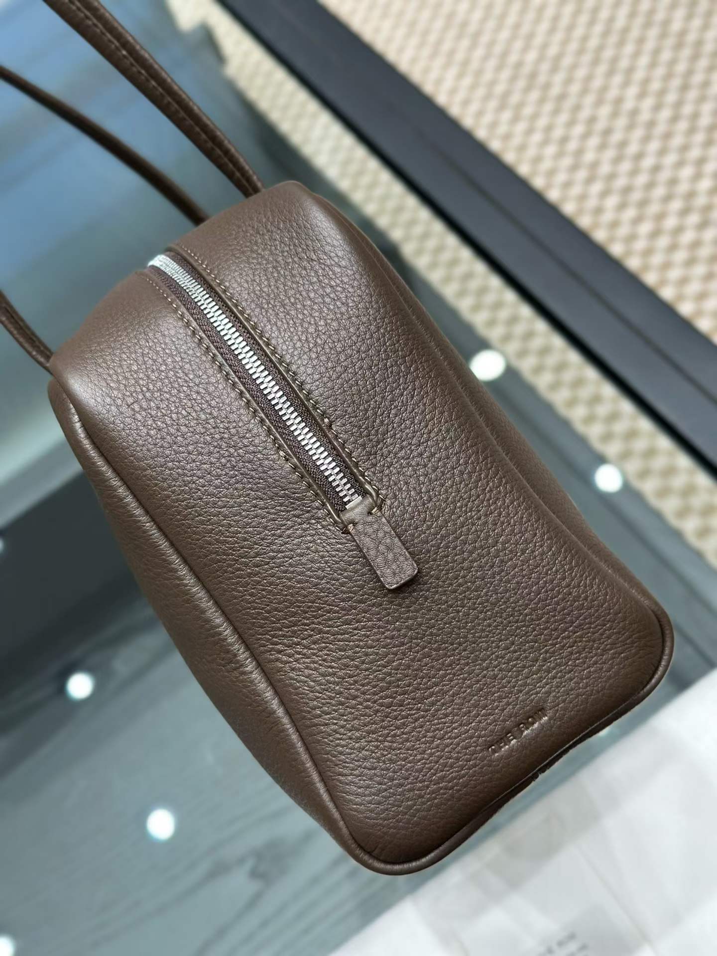 The Row Astra Leather Bowling Bag view 6