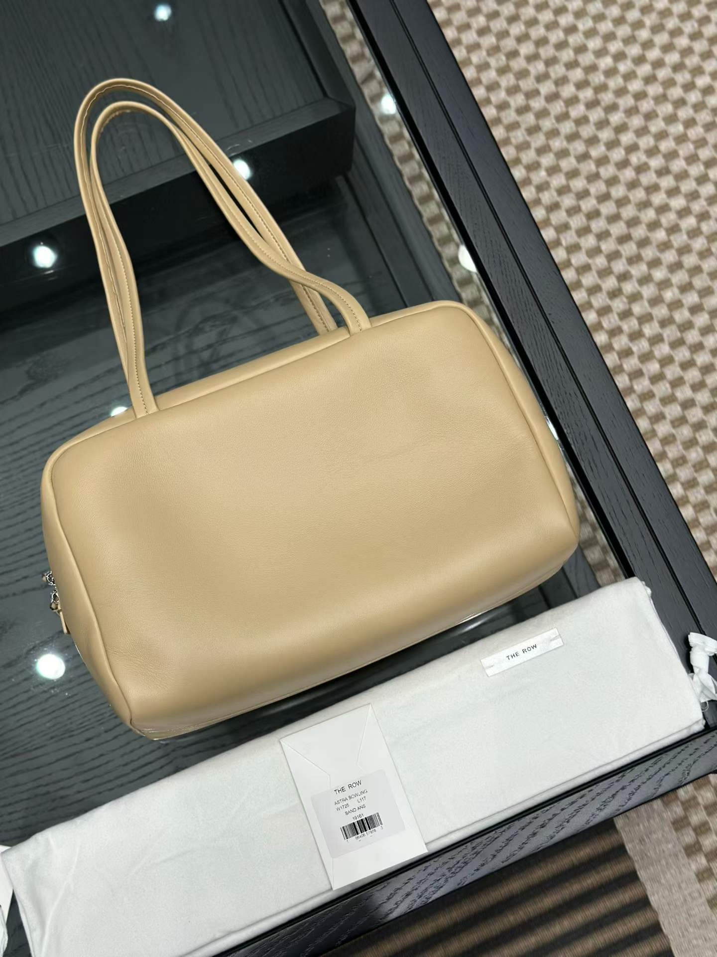 The Row Astra Leather Bowling Bag view 1