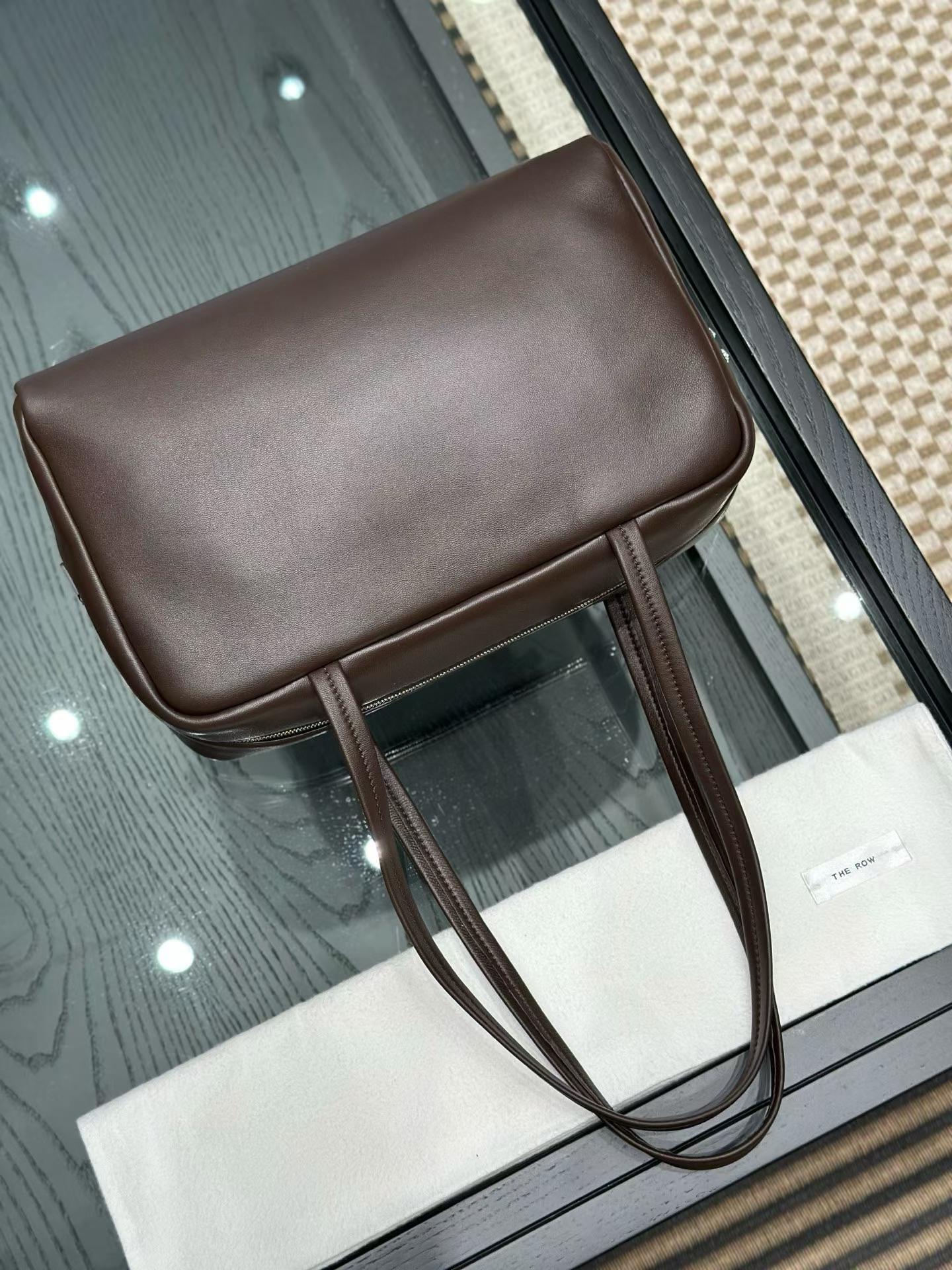 The Row Astra Leather Bowling Bag view 10