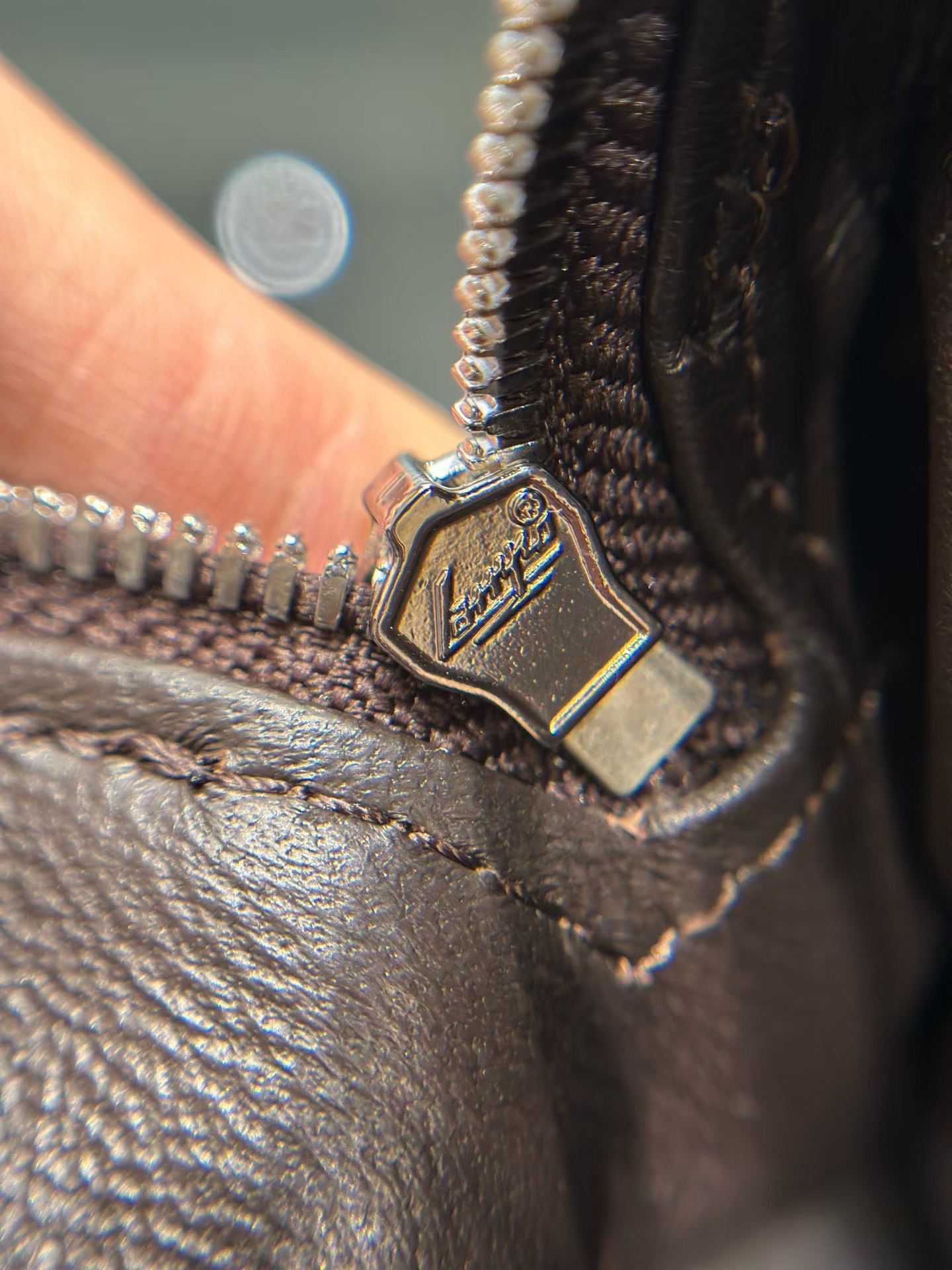 The Row Astra Leather Bowling Bag view 16