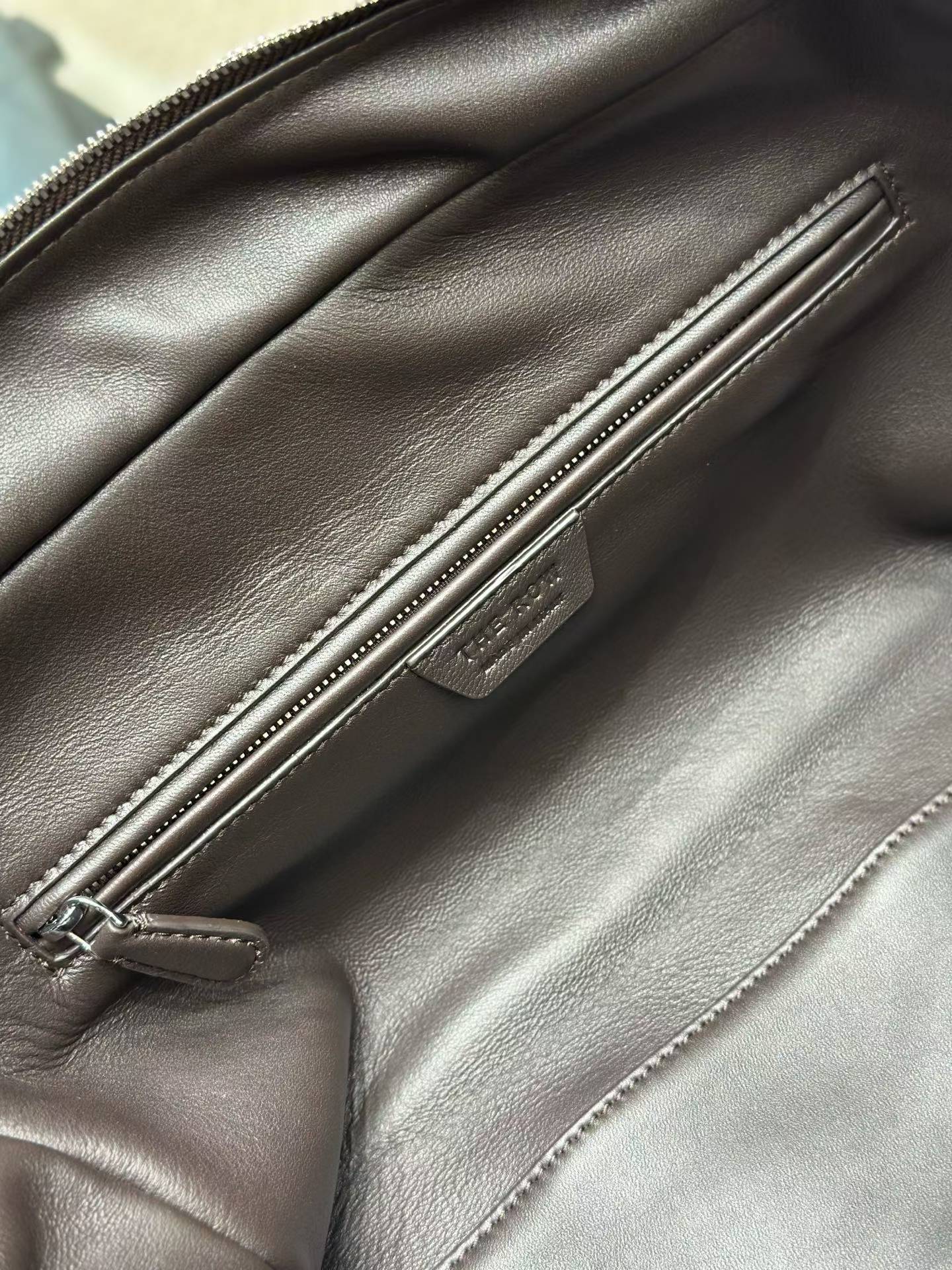 The Row Astra Leather Bowling Bag view 17