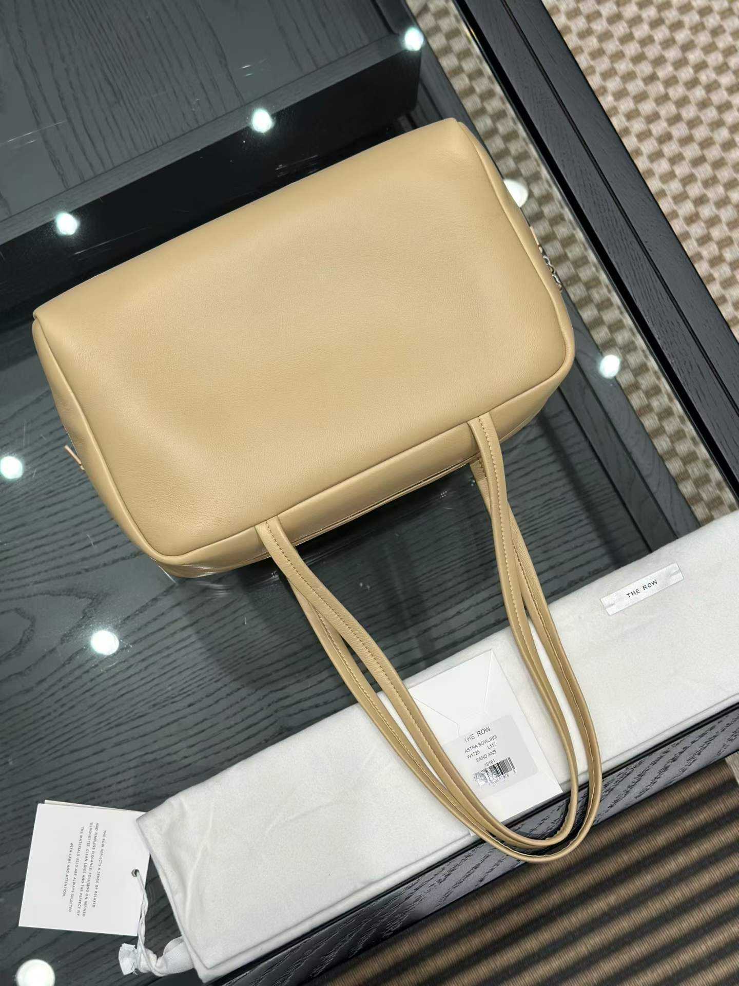 The Row Astra Leather Bowling Bag view 3