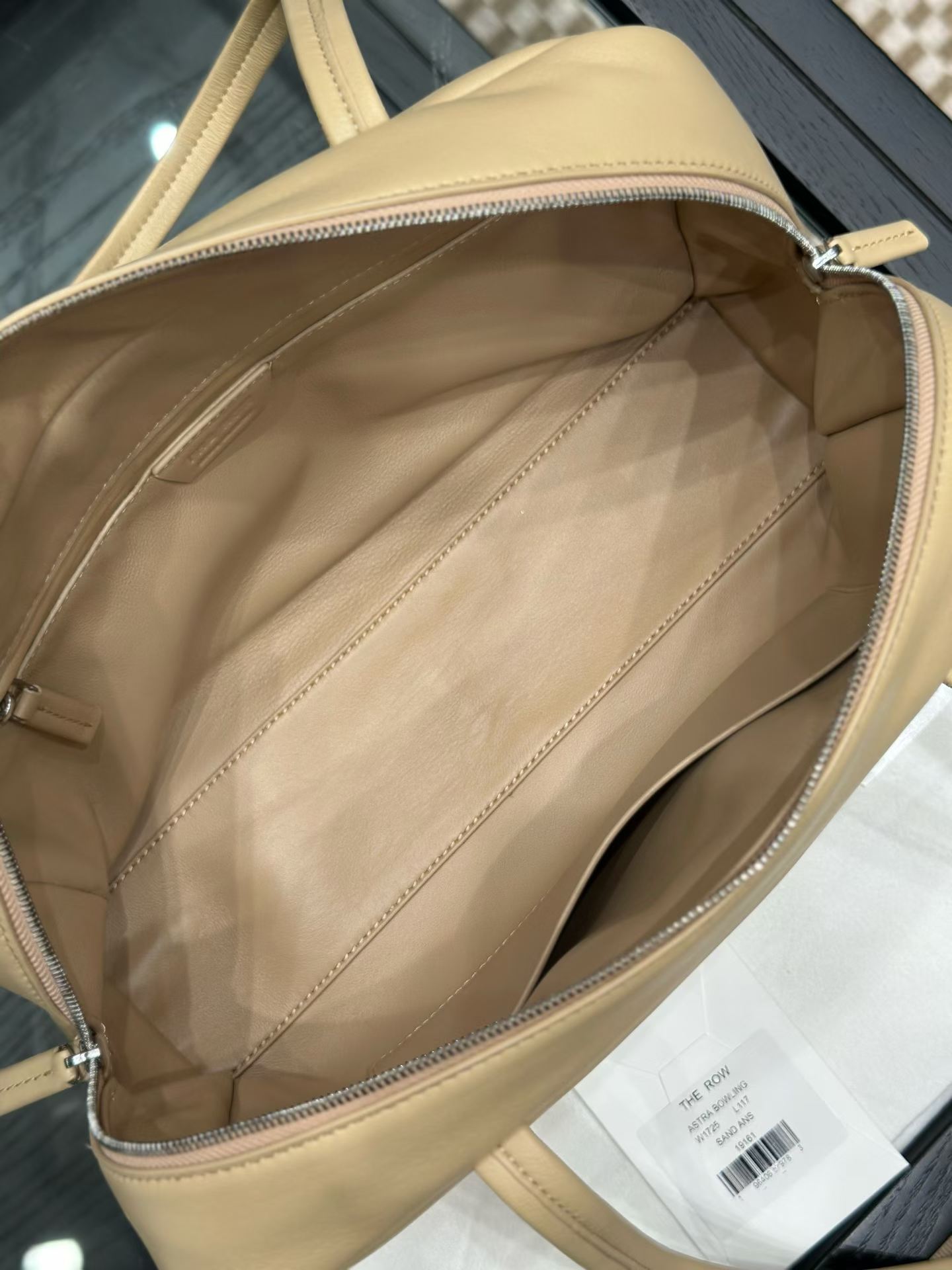 The Row Astra Leather Bowling Bag view 4