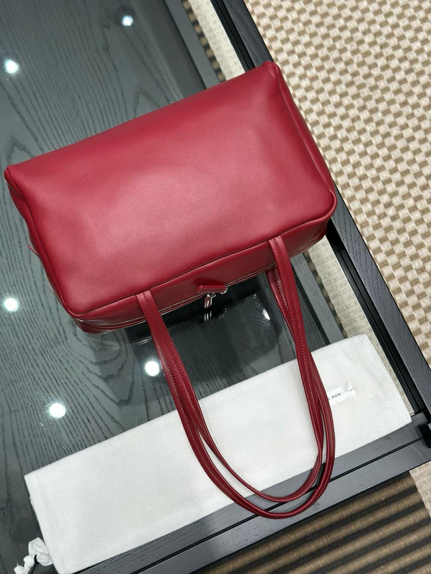 The Row Astra Leather Bowling Bag view 6