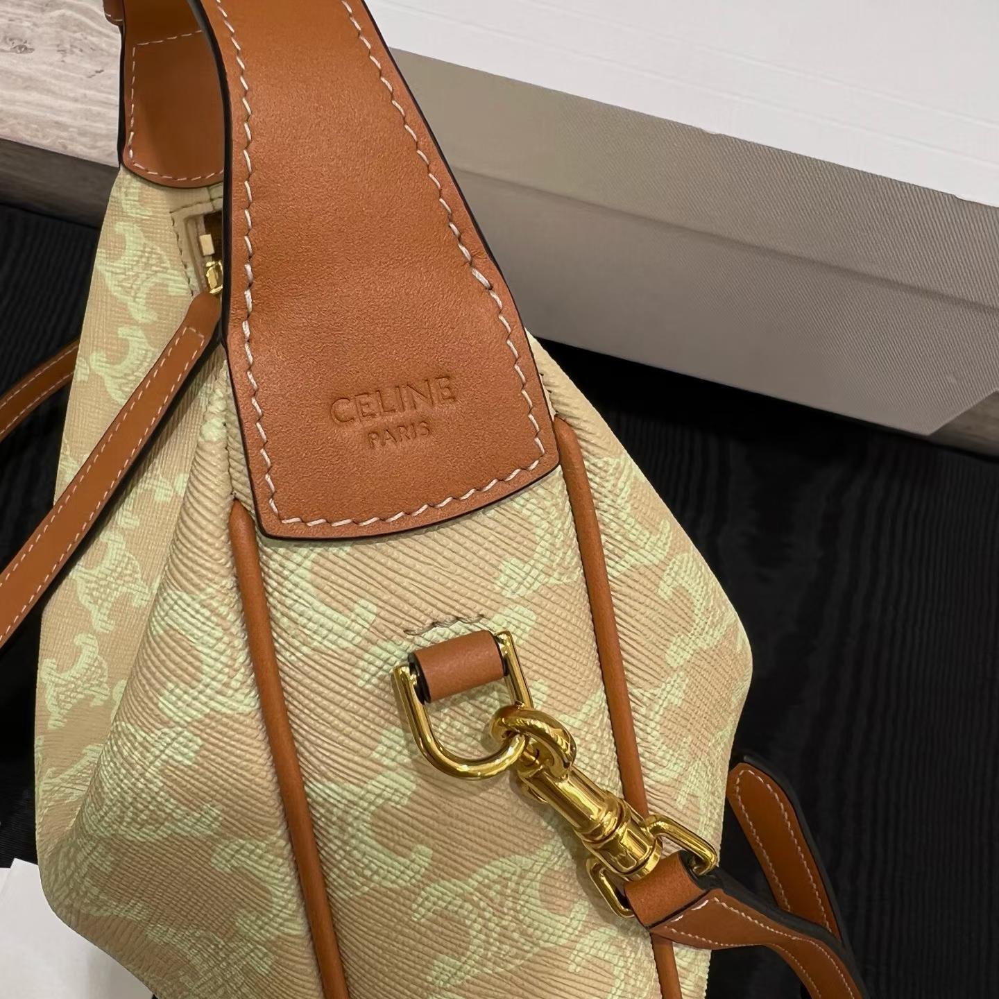 Celine Teen Lulu In Triomphe Canvas view 7
