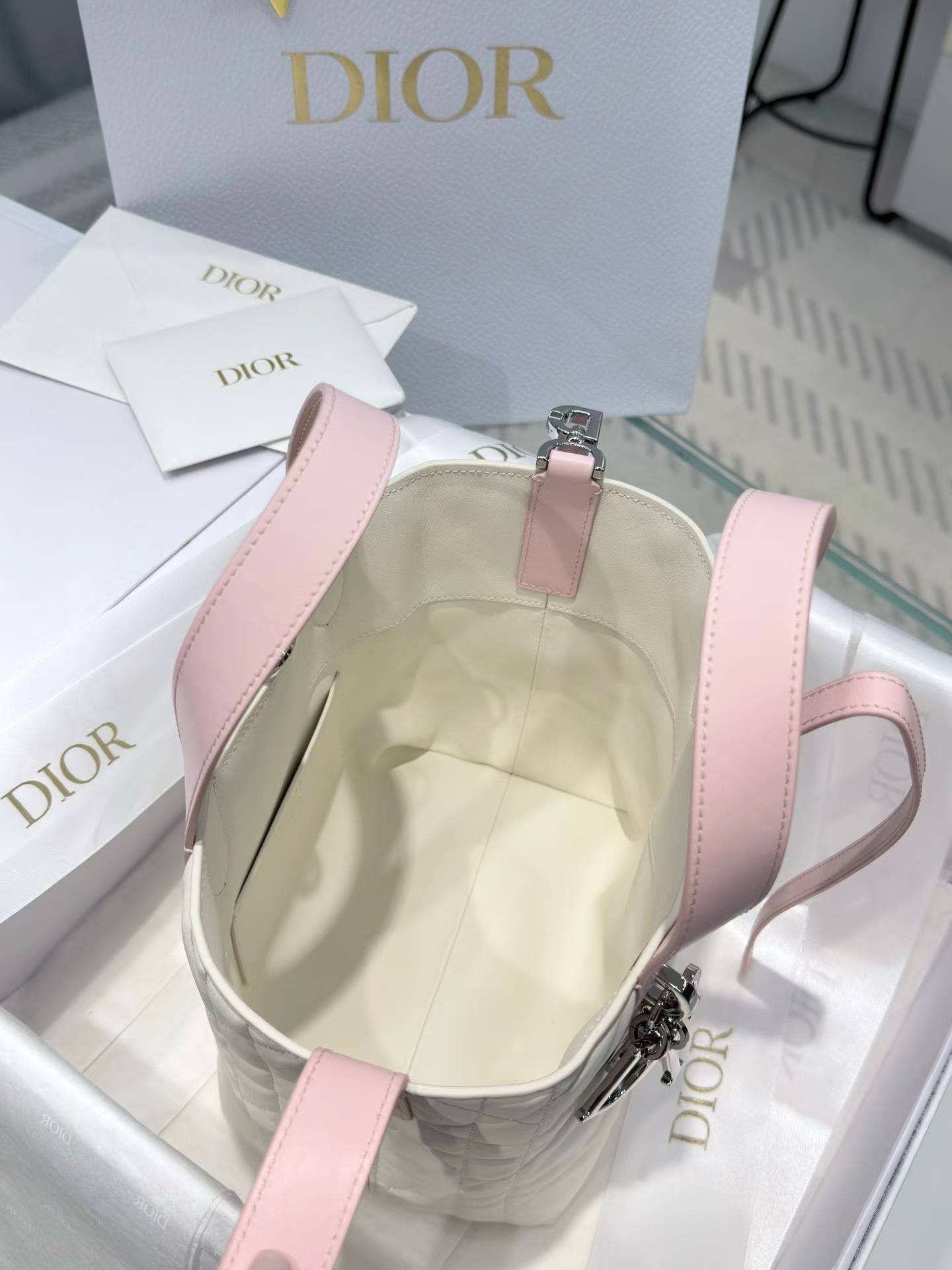 Dior Small Toujours Vertical Tote Bag view 8