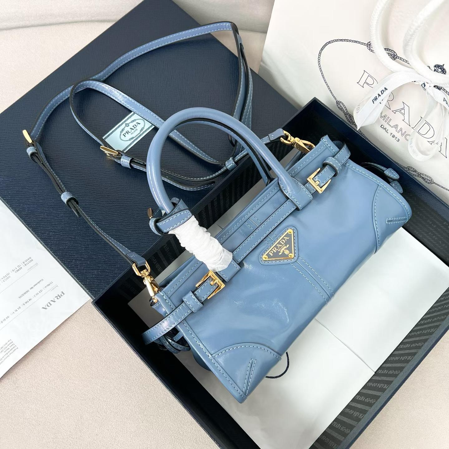 Prada Bonnie leather mini handbag view 1