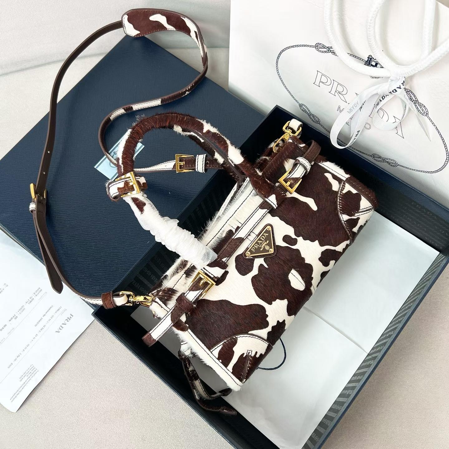 Prada Bonnie leather mini handbag view 10