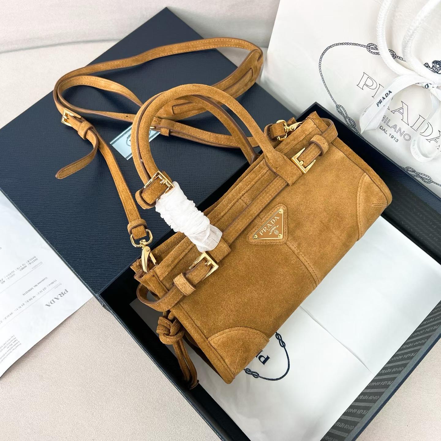 Prada Bonnie leather mini handbag view 12
