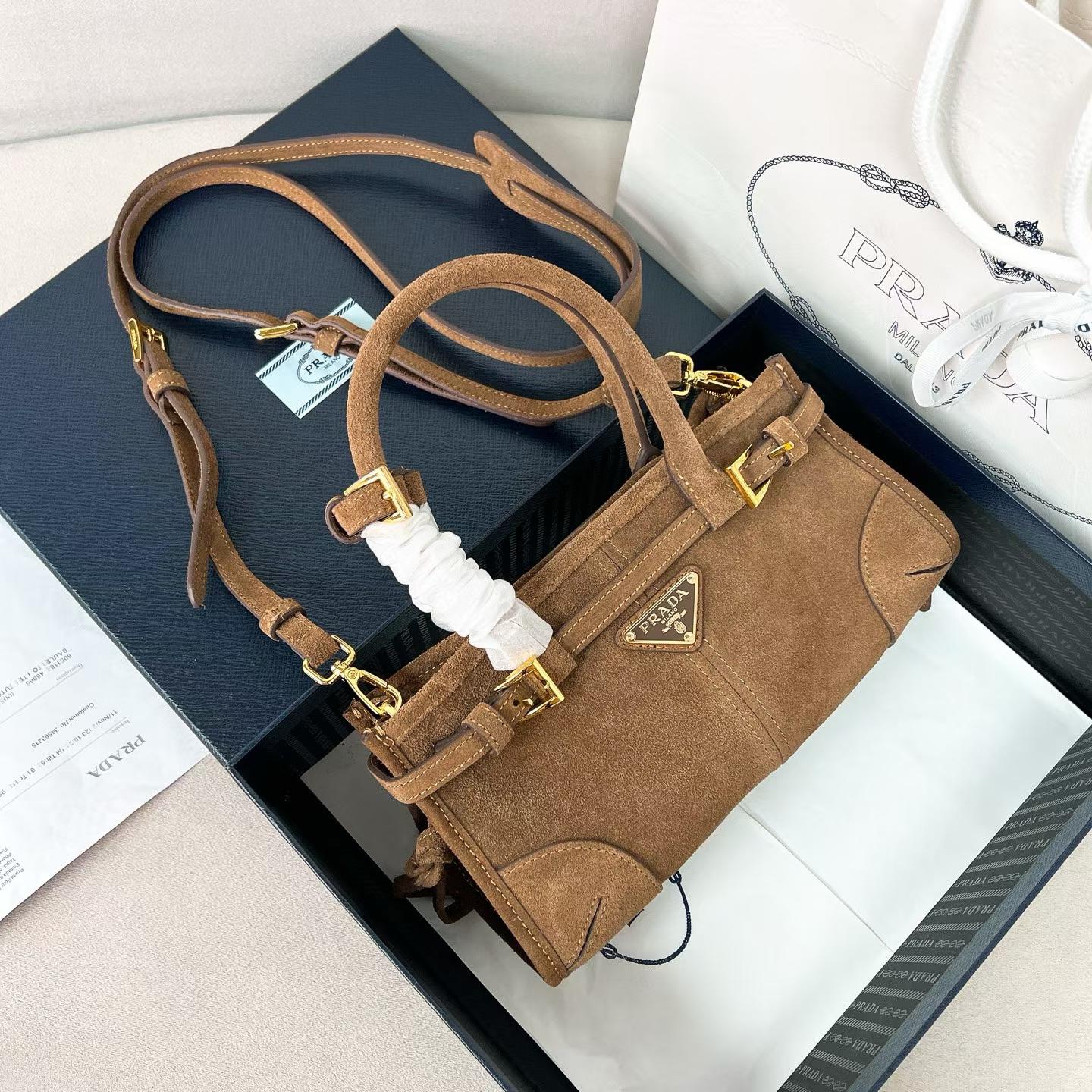 Prada Bonnie leather mini handbag view 13