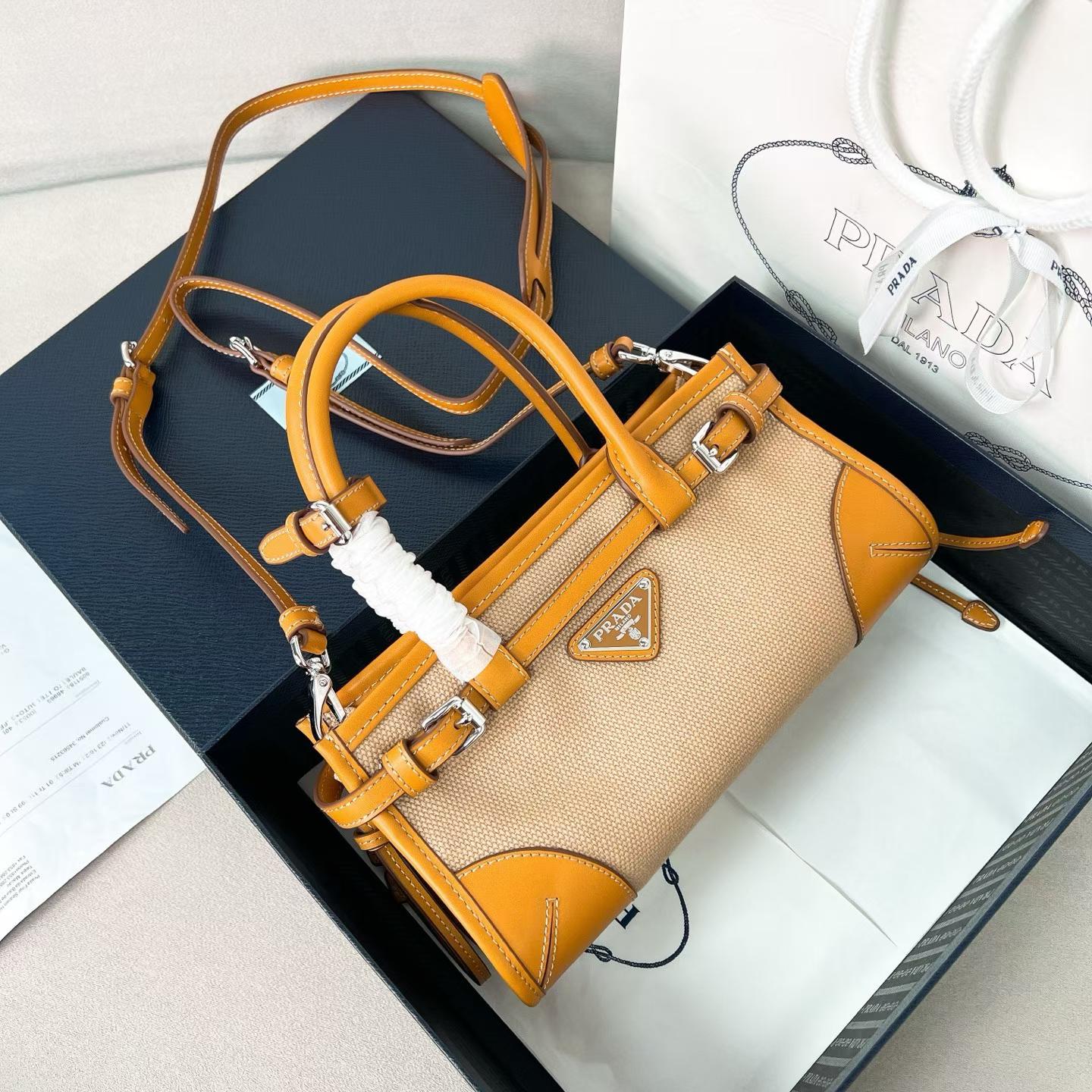 Prada Bonnie leather mini handbag view 14