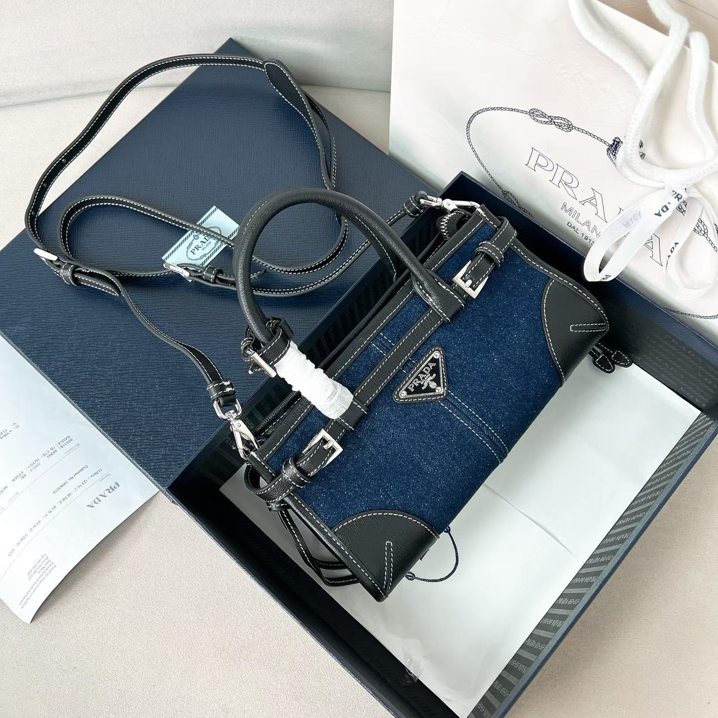 Prada Bonnie leather mini handbag view 17