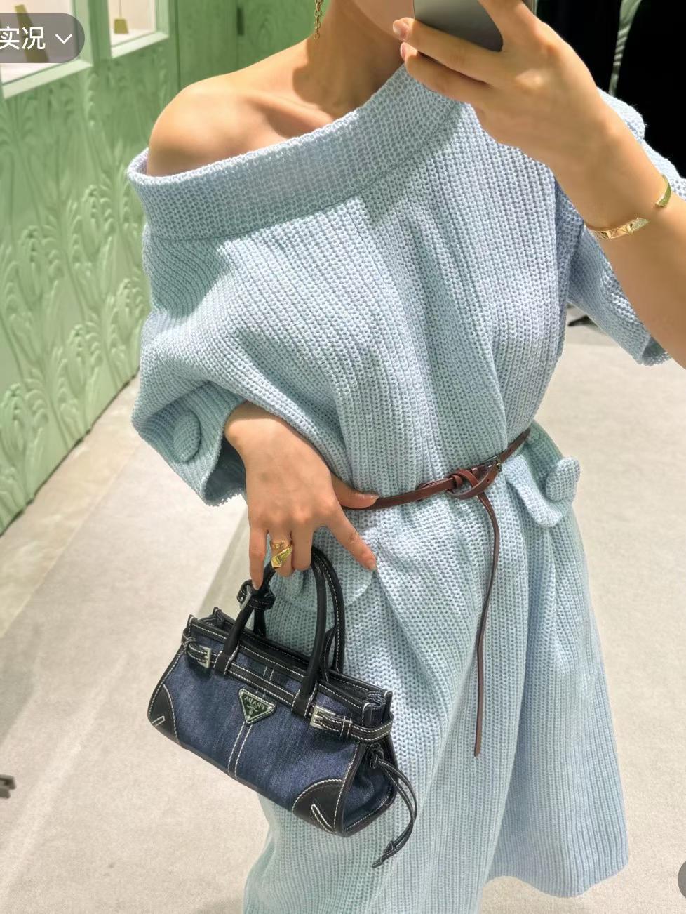 Prada Bonnie leather mini handbag view 18
