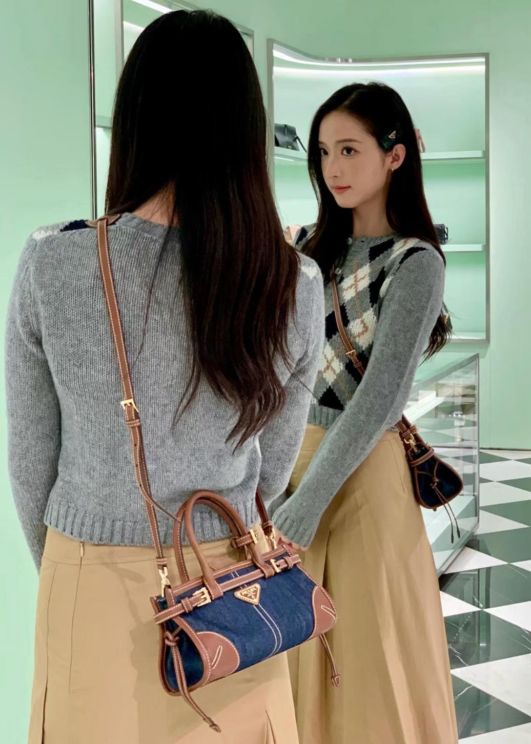 Prada Bonnie leather mini handbag view 19
