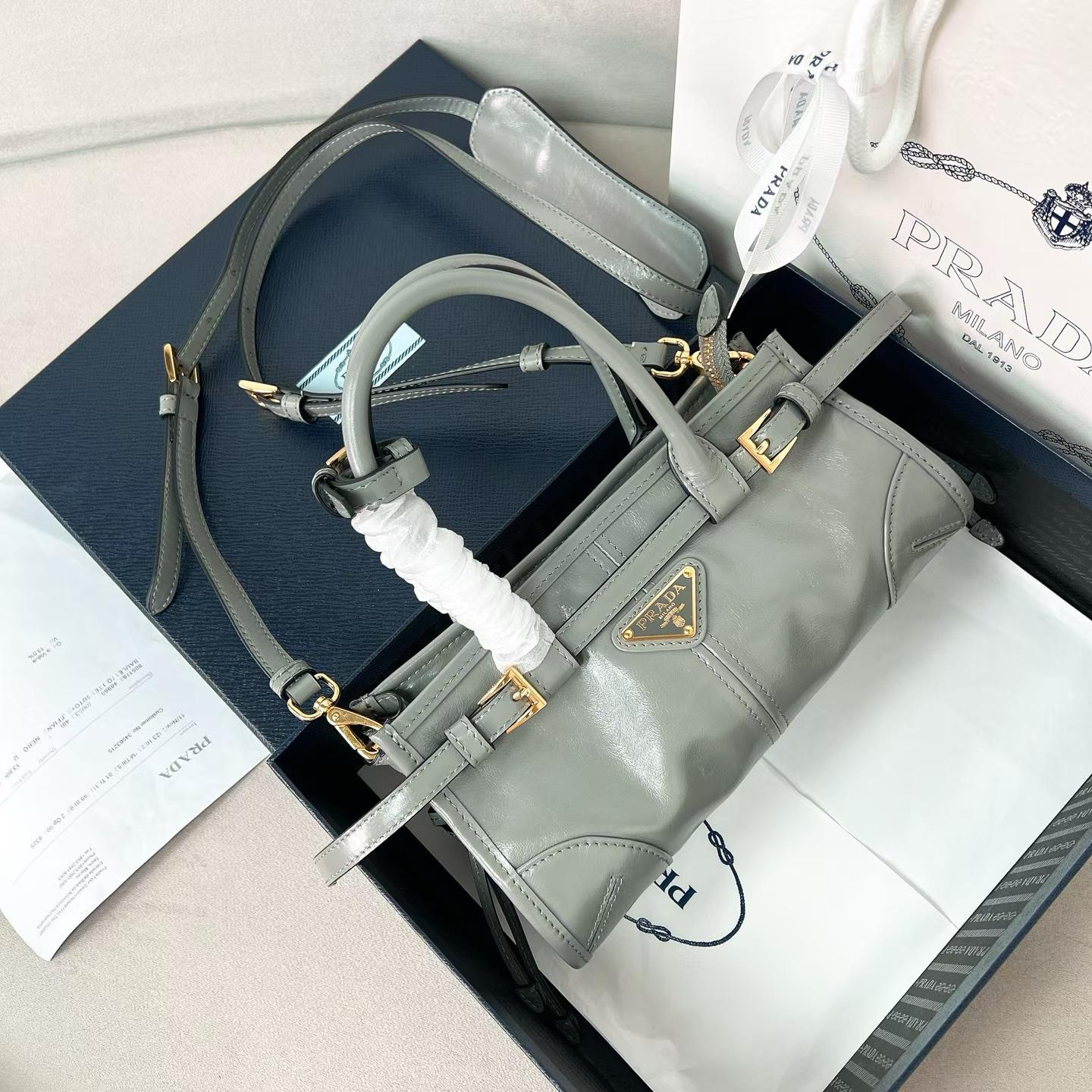 Prada Bonnie leather mini handbag view 2