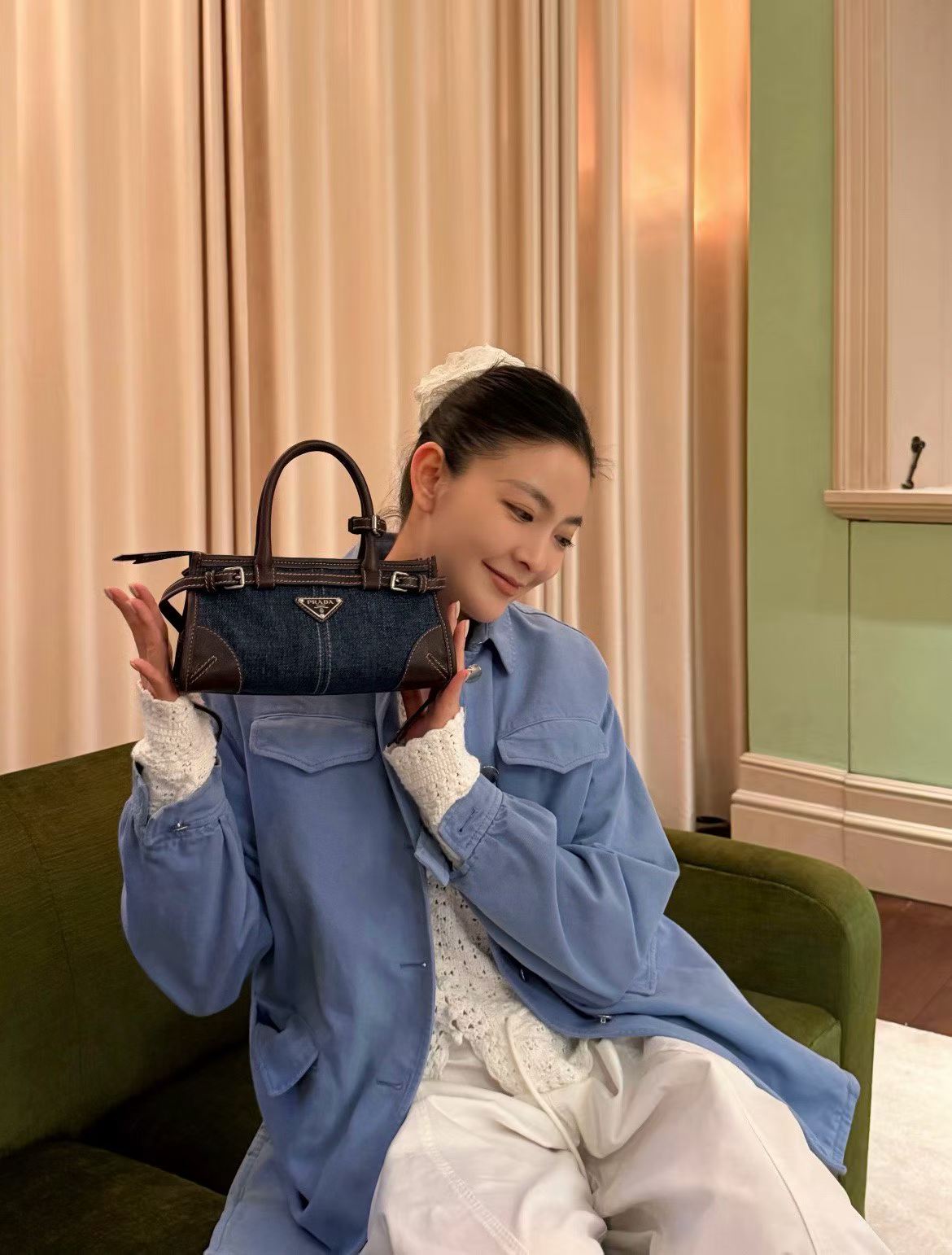 Prada Bonnie leather mini handbag view 20