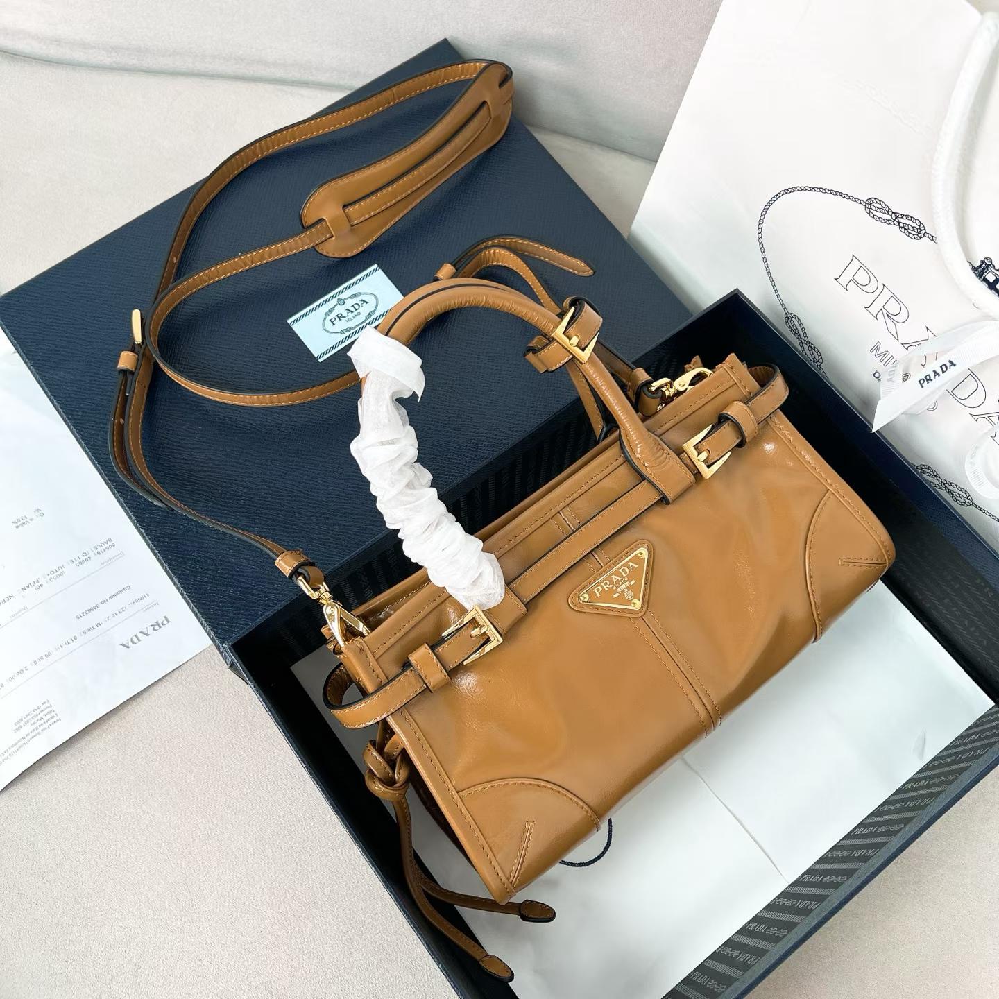 Prada Bonnie leather mini handbag view 21