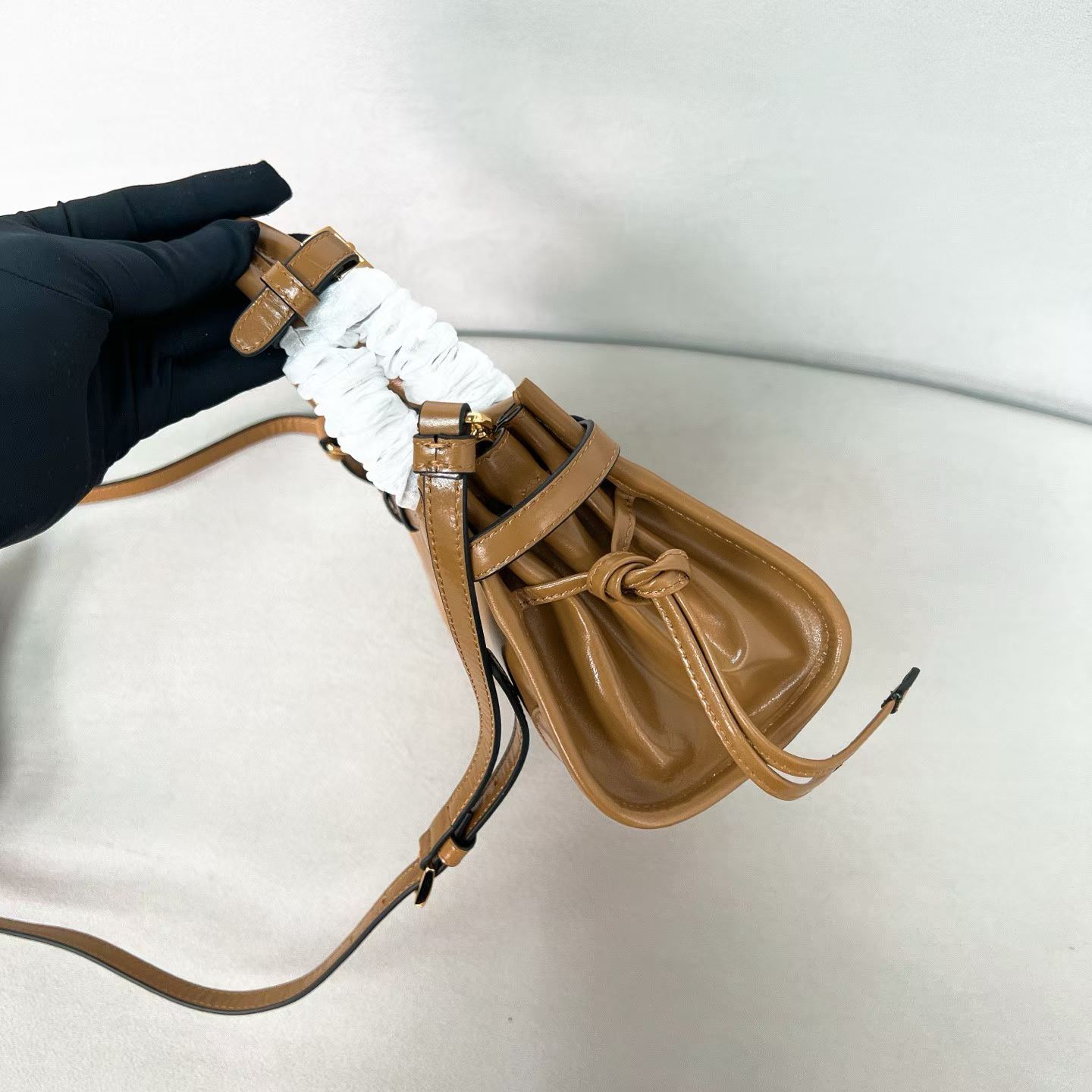 Prada Bonnie leather mini handbag view 23