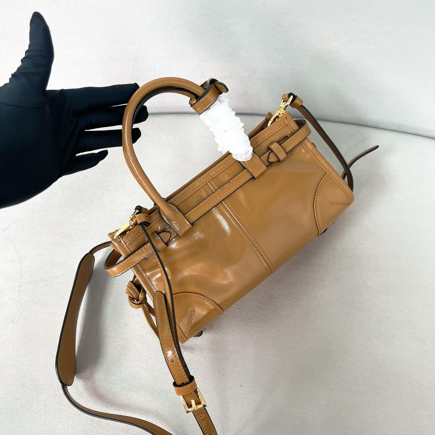 Prada Bonnie leather mini handbag view 24